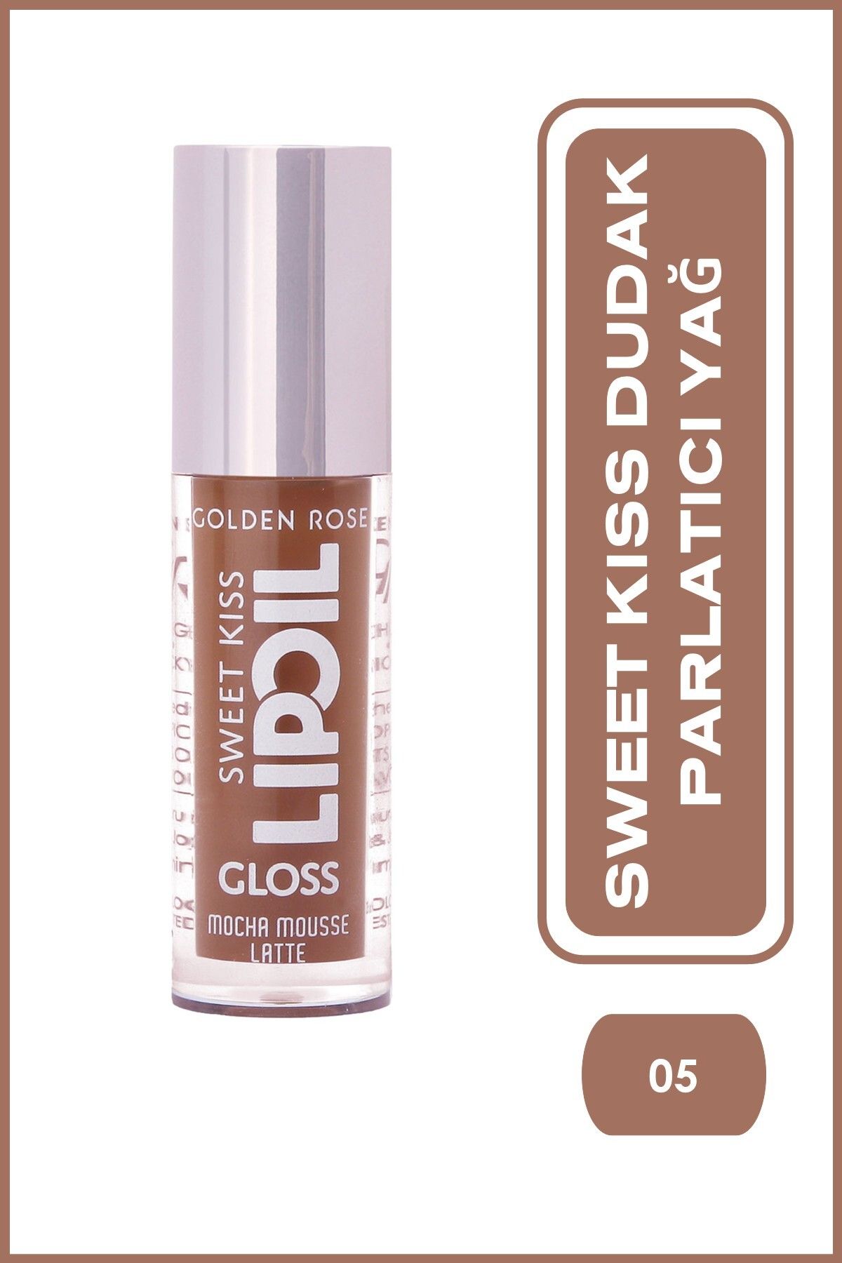 Golden Rose Sweet Kiss Lip Oil Gloss No:05 - Dudak Parlatıcı Yağ