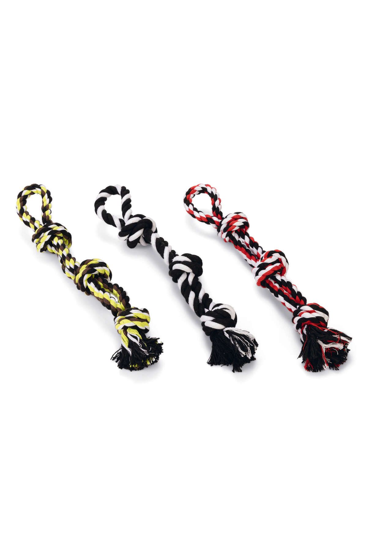 Beeztees Köpek Oyuncağı, Üç Düğümlü Diş İpi, Tutamaçlı, 40cm, 250gr SVLRS