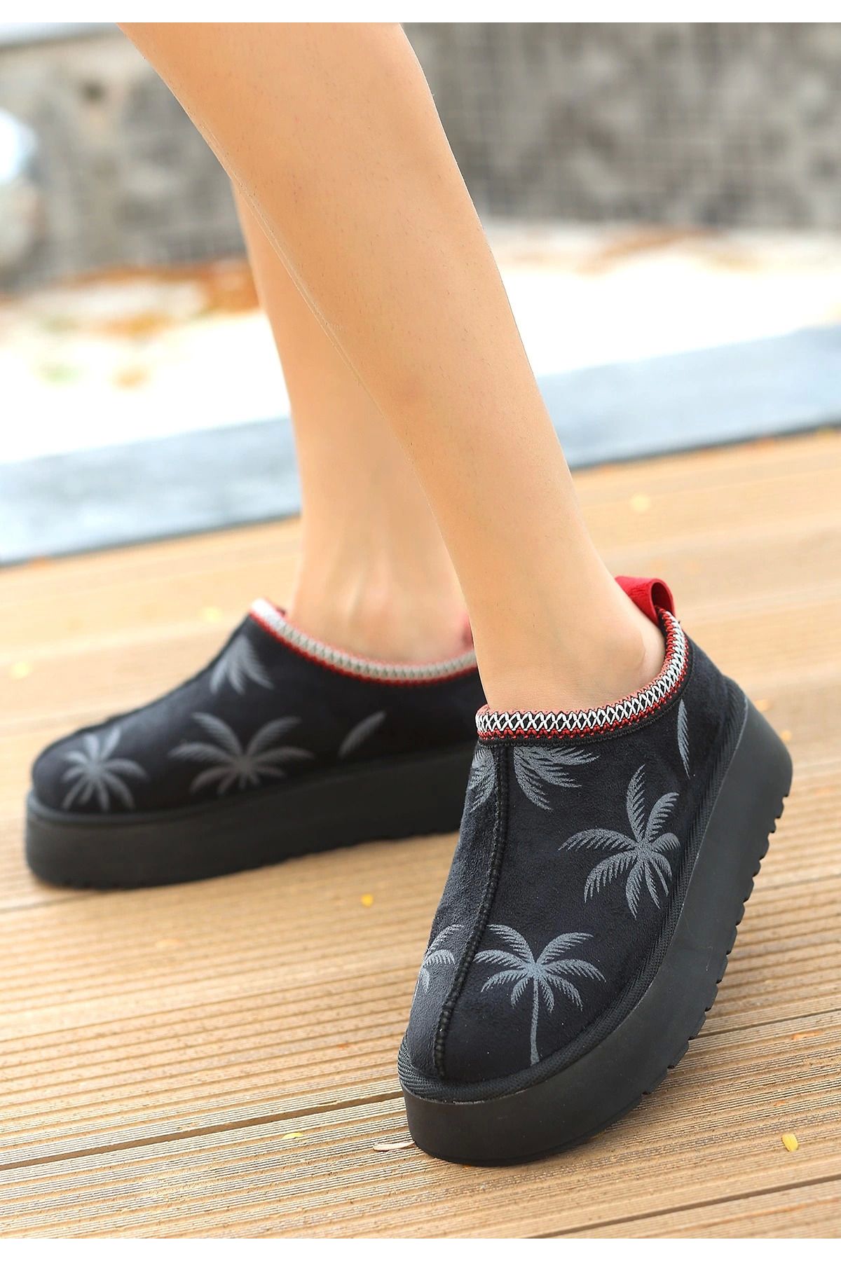 Shop58 Mucy Siyah Süet Bot