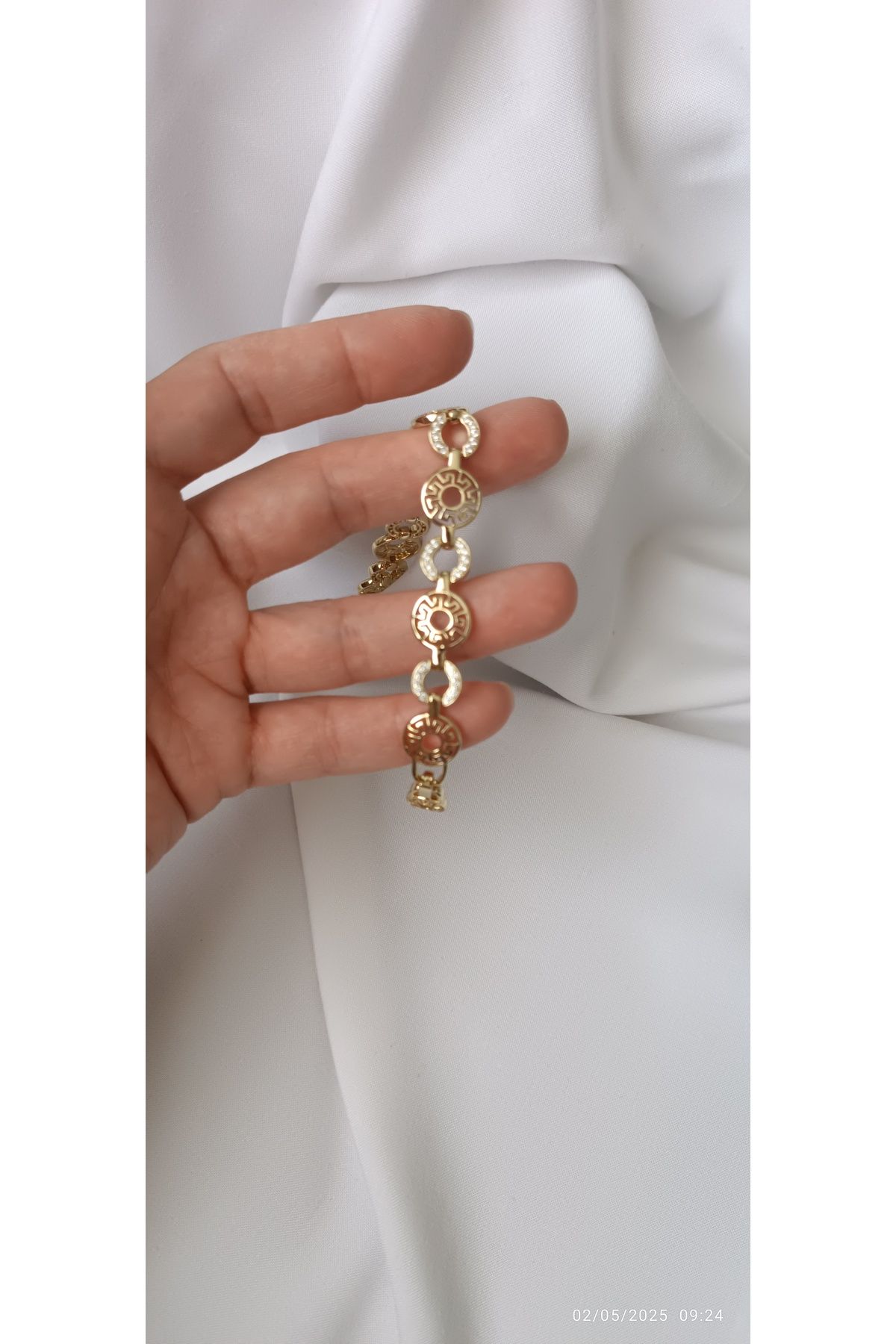 ARİ TAKI Kuyum model Gold çelik bileklik