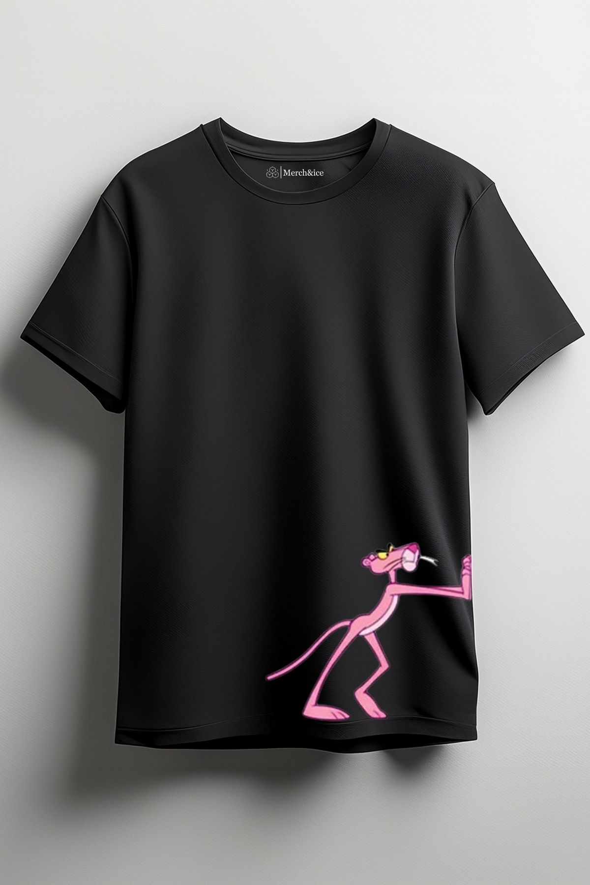 Merch&ice İten Pembe Panter Baskılı Unisex T-Shirt
