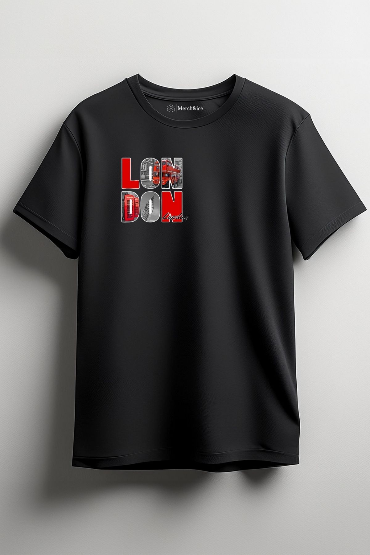 Merch&ice London Baskılı Unisex T-Shirt