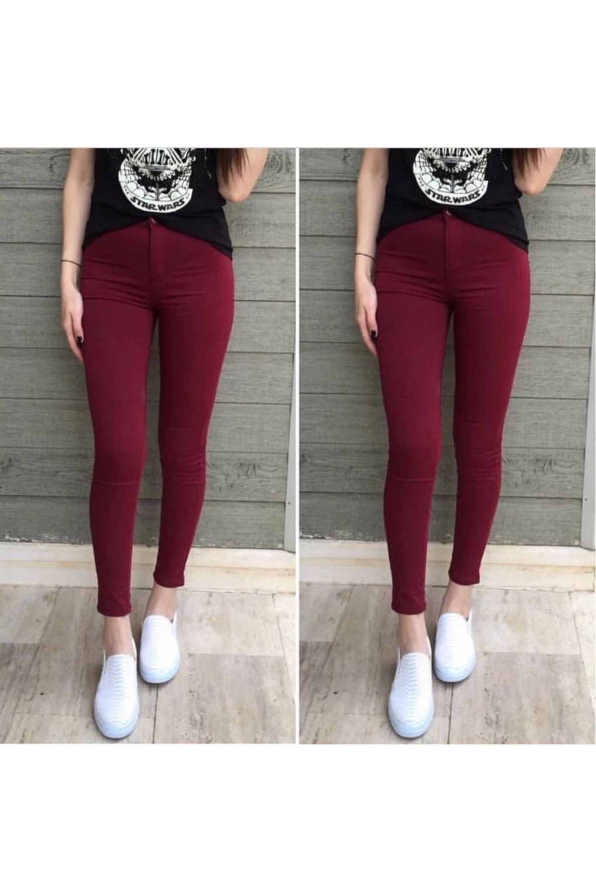 nedo7 Gabardin Kumaş Yüksek Bel Pantolon 90cm Bel 38cm