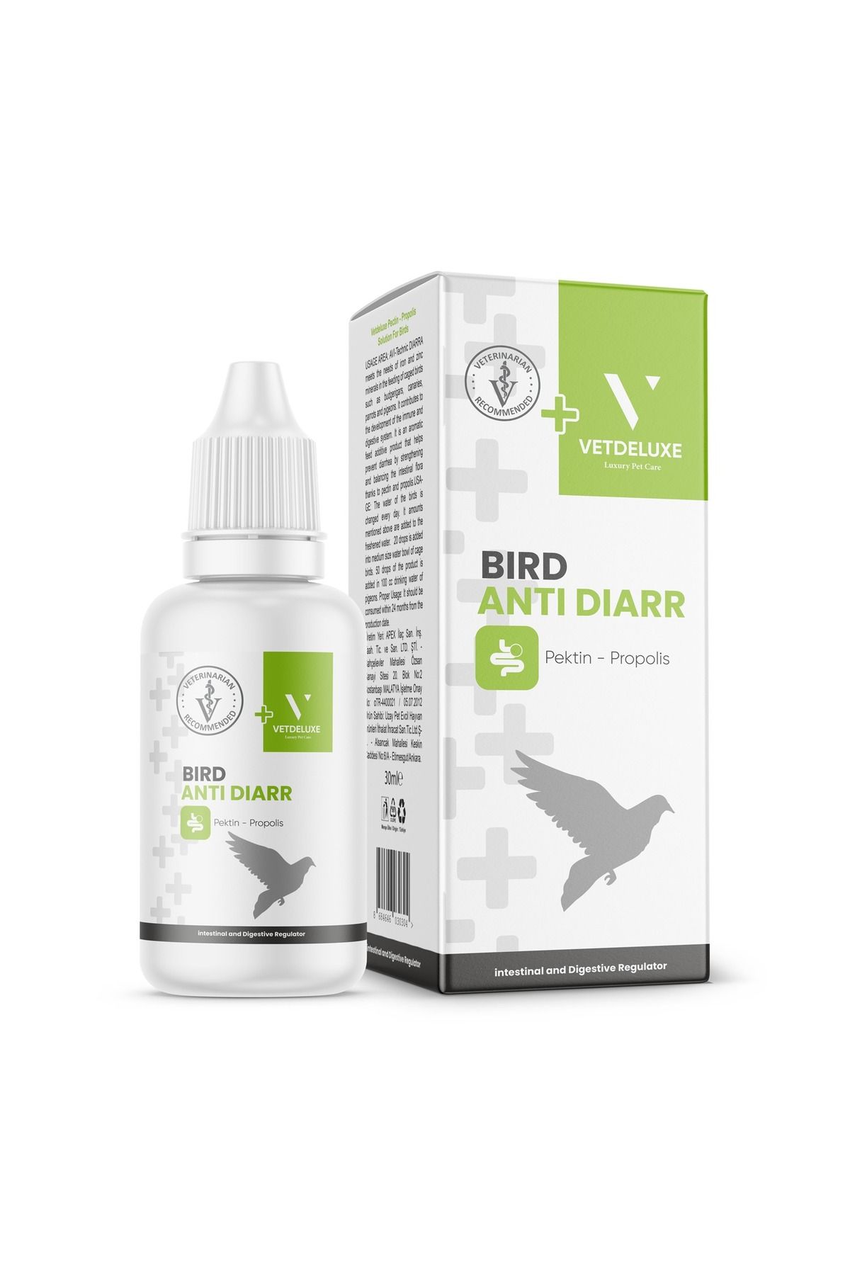 VETDELUXE Tüm Kafes Kuşları İçin Düzenleyici Damla 30 ml