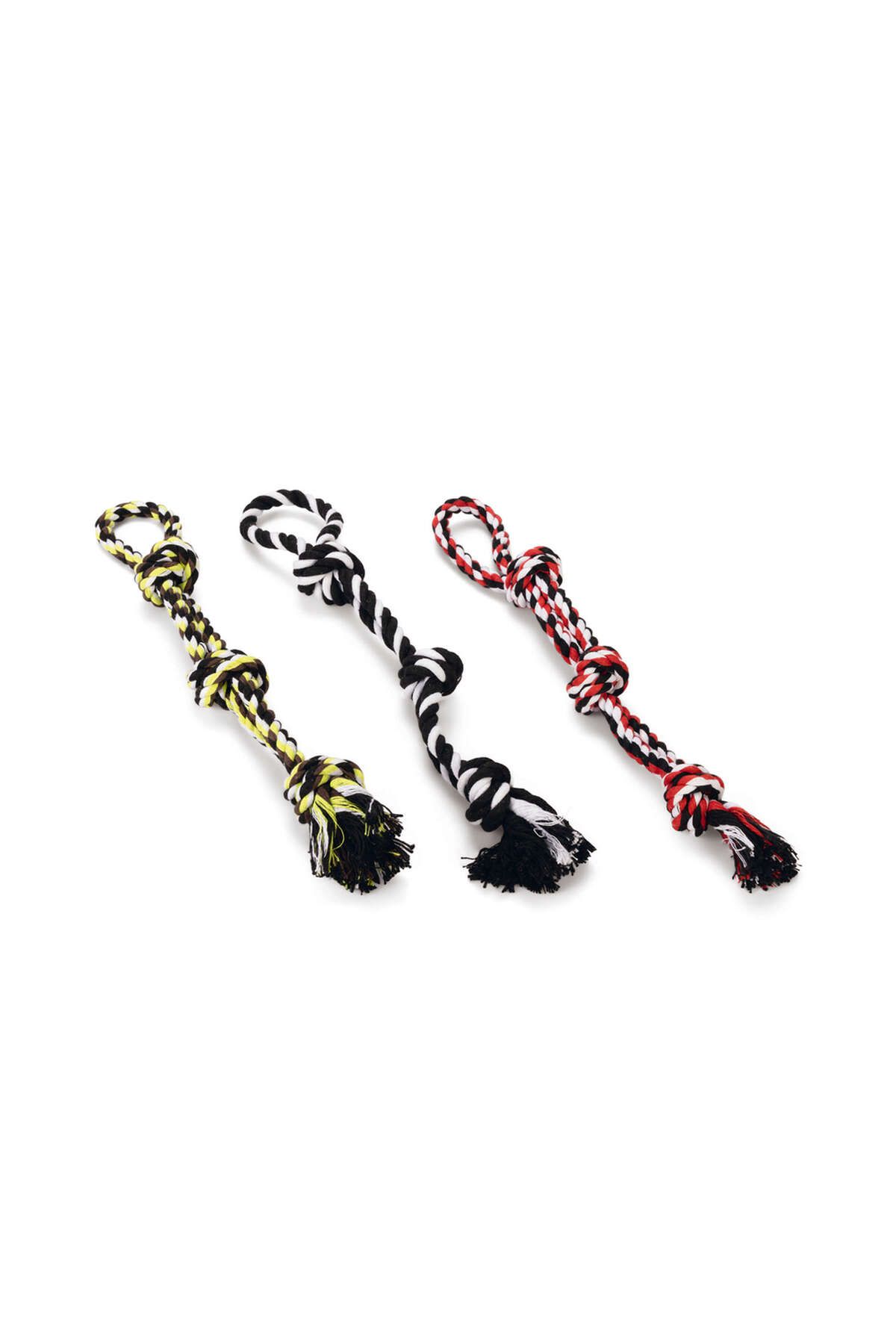 Beeztees Köpek Oyuncağı, Üç Düğümlü Diş İpi, Tutamaçlı, 40cm, 115gr SVLRS