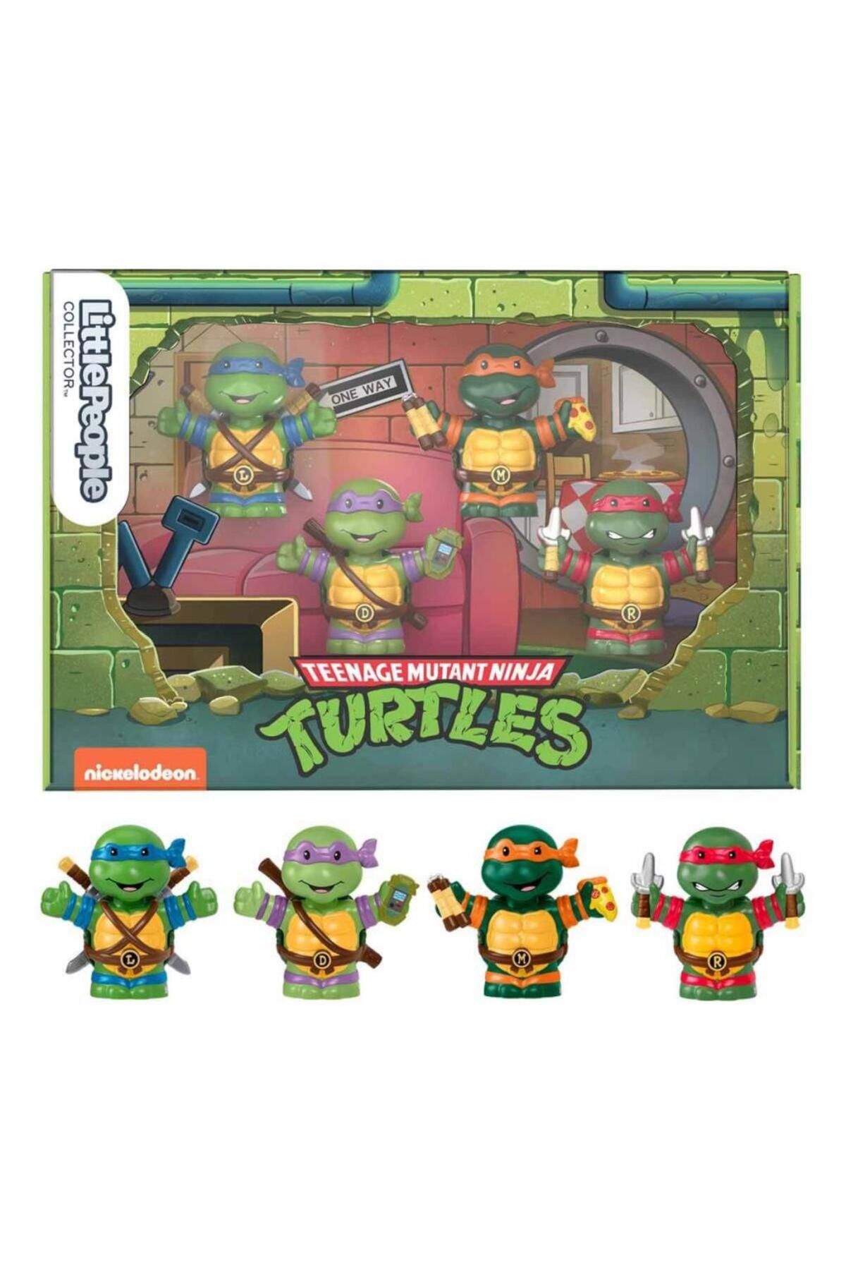 Shop58 Nessiworld HPM43 Little People® Collector Teenage Mutant Ninja Turtles 4'lü Özel Set