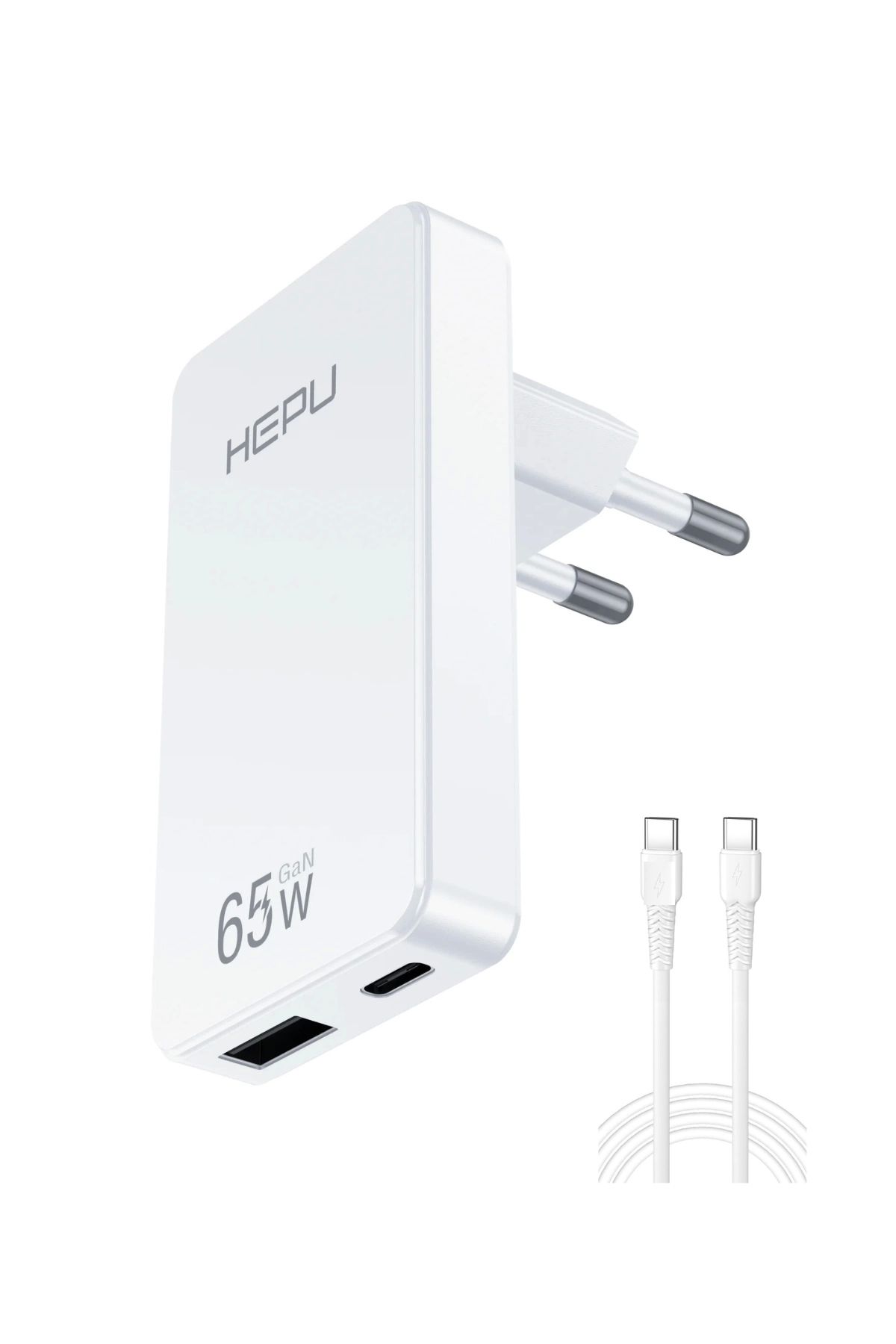 Blackbird Game Center Yeni Nesil 65W GAN 1 x Typ-C PD 1 x USB QC Şarj Adaptörü Hepu Hp-C36
