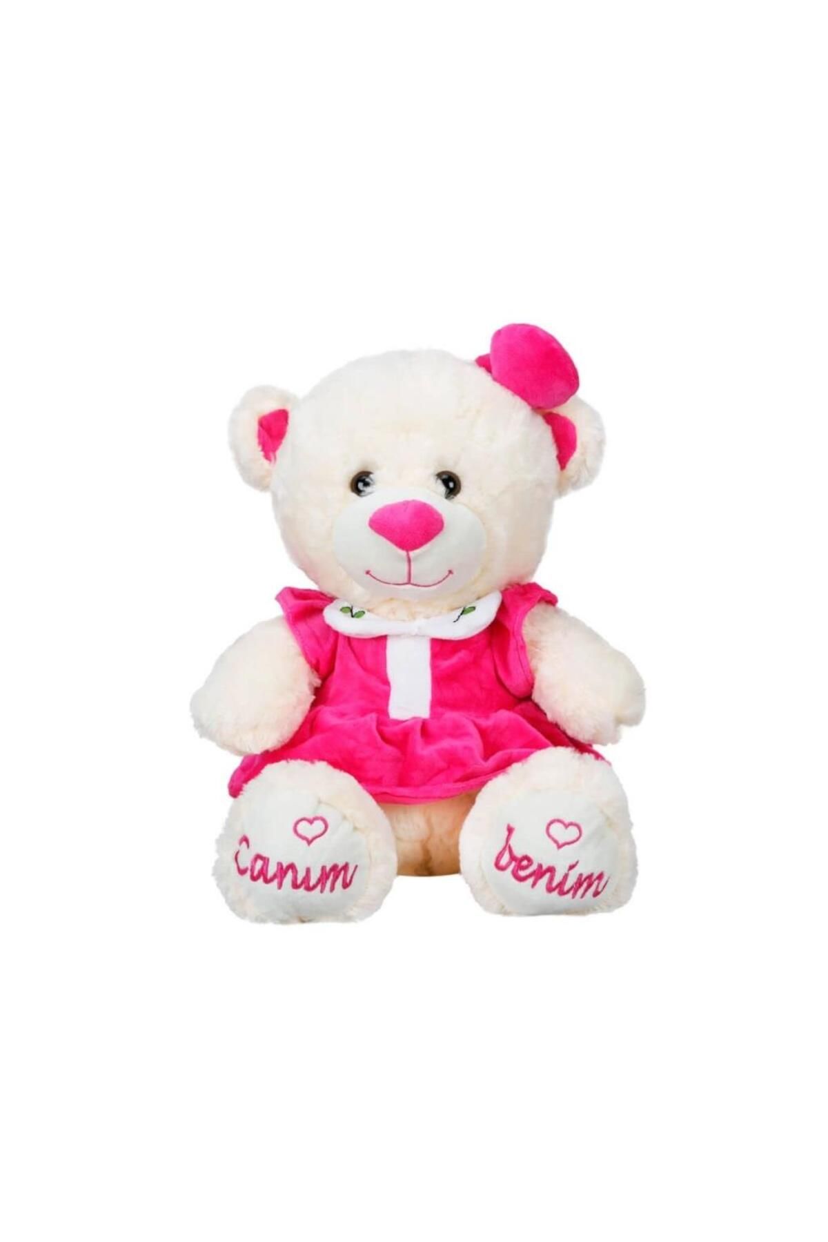 Shop58 Nessiworld 8331 Canım Benim Elbiseli Peluş Ayı -Sunman
