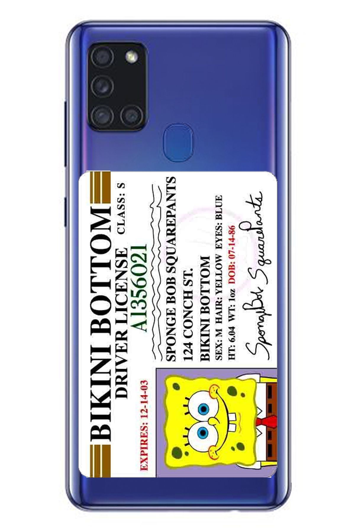 WANNA PROTECT Samsung A21S Driver Desenli Desenli Şeffaf Silikon Telefon Kılıfı