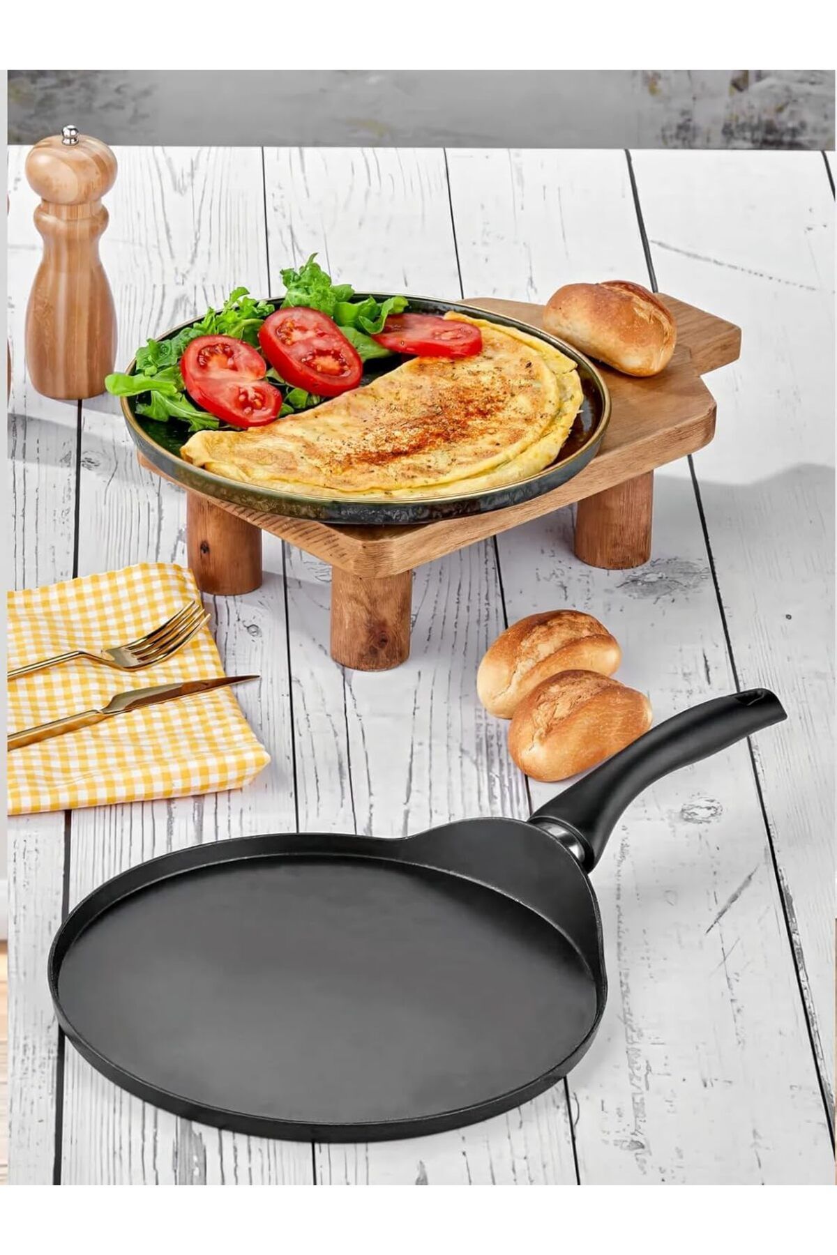 DERİK Derik Eva Granit Krep Tavası 28 Cm TAC-8032 YENİ 1122015