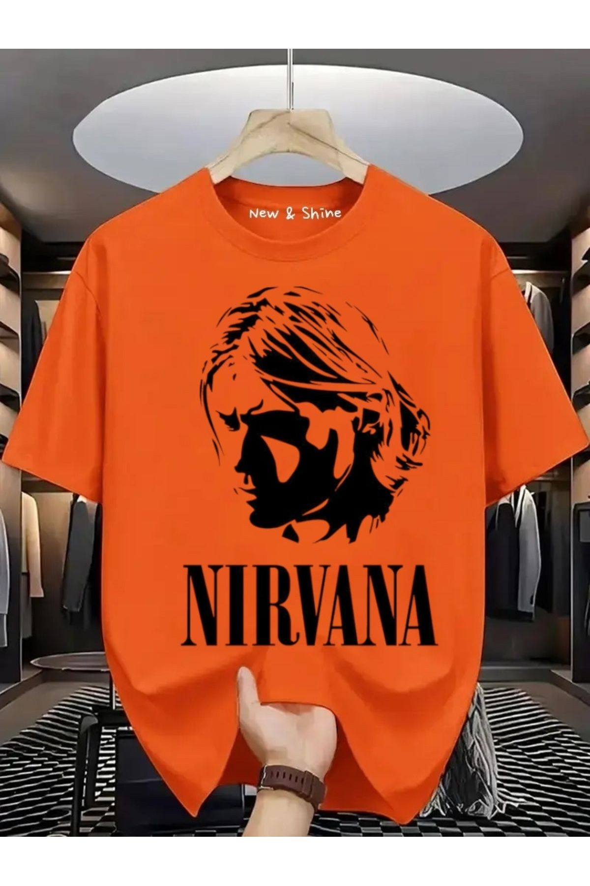 New Shine Nirvana Büyük Beden Oversize T-Shirt