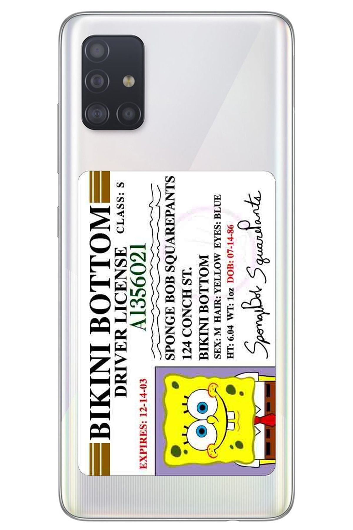 WANNA PROTECT Samsung A51 Driver Desenli Desenli Şeffaf Silikon Telefon Kılıfı