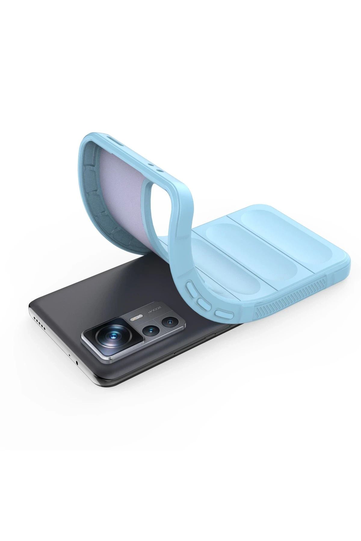 NewFace Xiaomi Mi 12T Pro uyumlu Kılıf Optimum Silikon - Sky Blue SVLRS