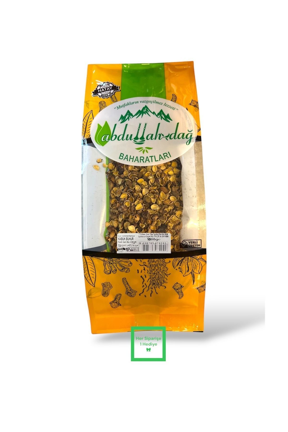 SerenityHaven Hatay Yöresinden Baharat Doğal Kabuk Buhur Bahur Pohur Tütsü 1 kg - 1000 gr