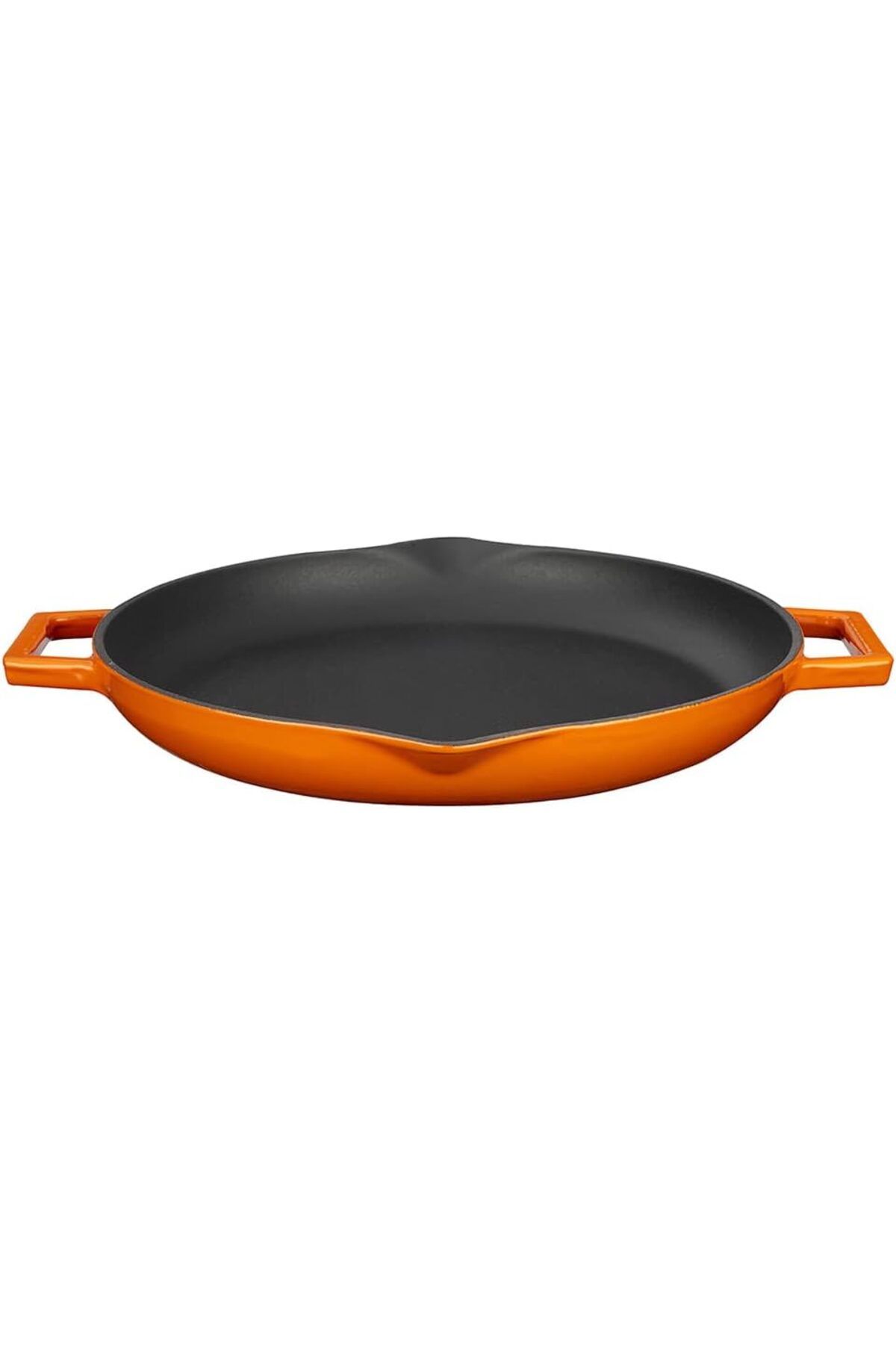 DERİK Derik Metal Döküm Kızartma Tavası, Metal Kulplu, 26 cm, Turuncu YENİ 1122015