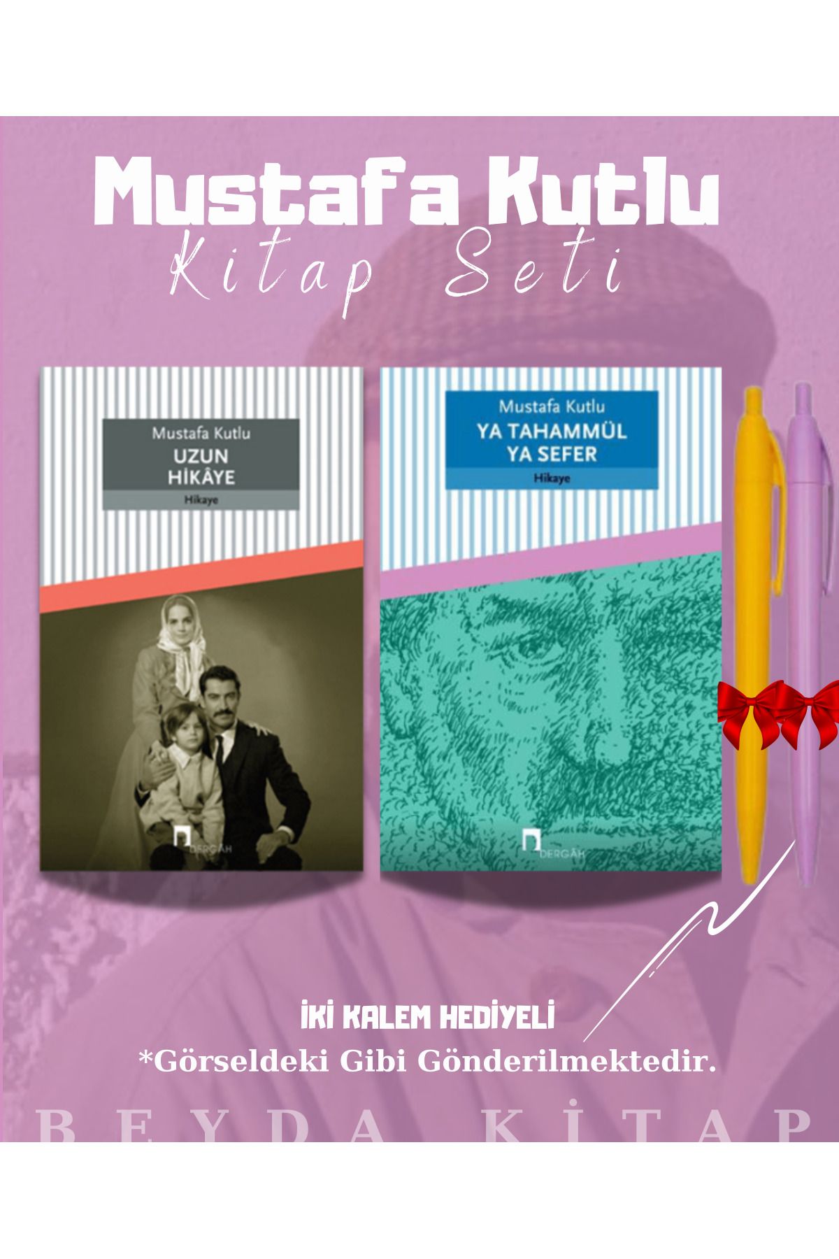 Dergah Yayınları Uzun Hikaye - Ya Tahammül Ya Sefer - Mustafa Kutlu - Kitap Seti - Kalem Hediyeli