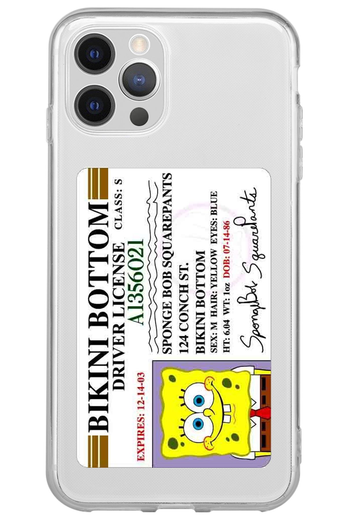 WANNA PROTECT iPhone 13 Pro Driver Desenli Silikon Şeffaf Telefon Kılıfı