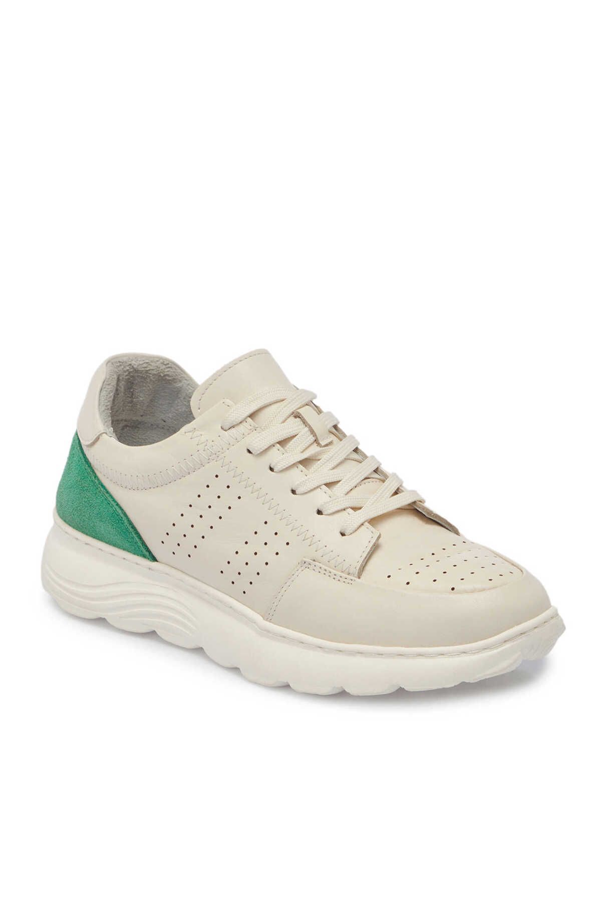 Tergan Bej Hakiki Deri Kadın Sneaker - K24I1AY67297-A25