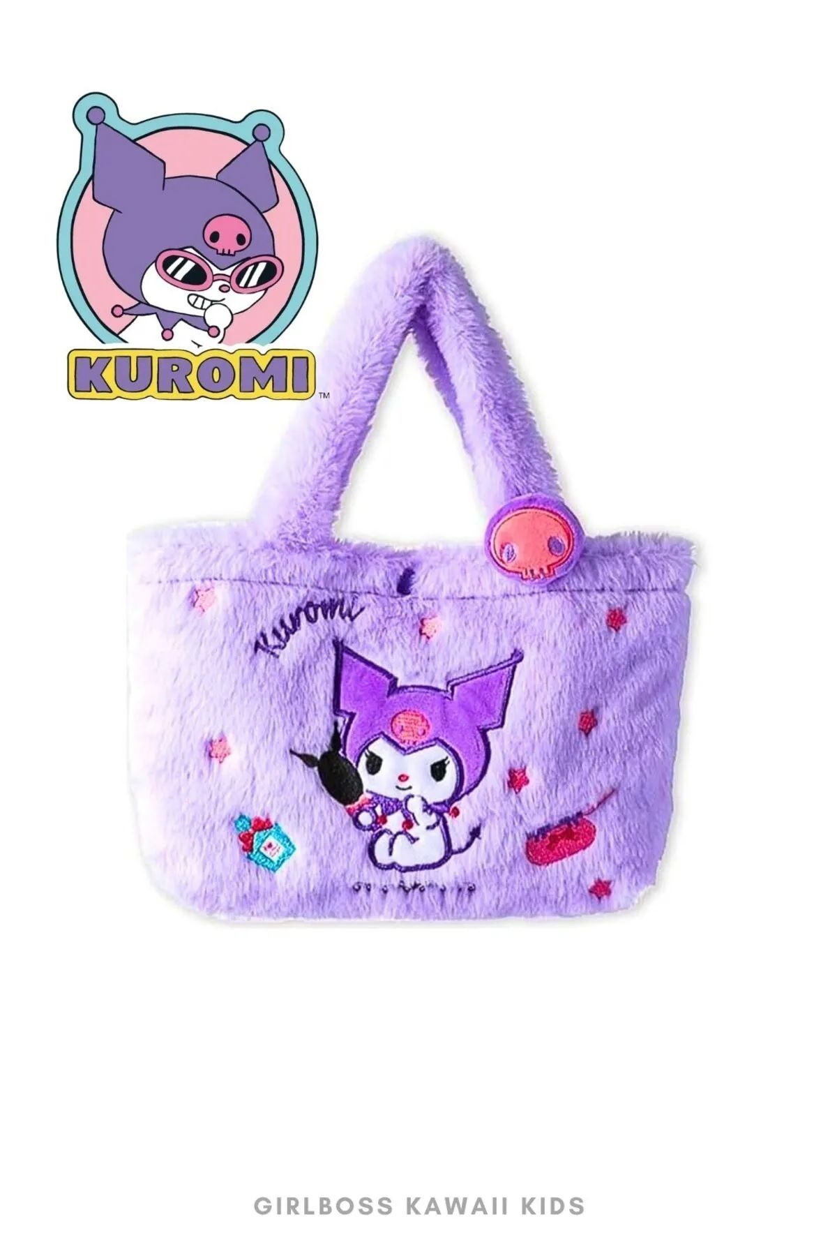 hanemlife Sanrio Kuromi Peluş Çocuk Çanta
