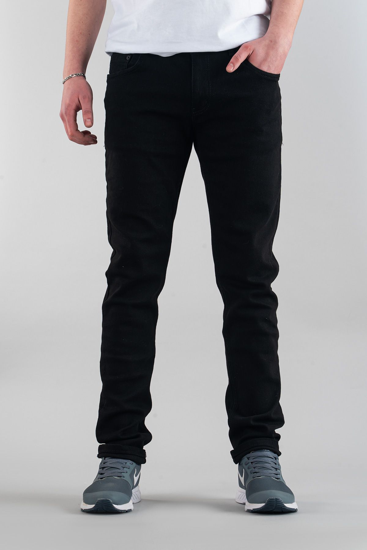 bombe Erkek Slim Fit Dar Kesim Kot Pantolon