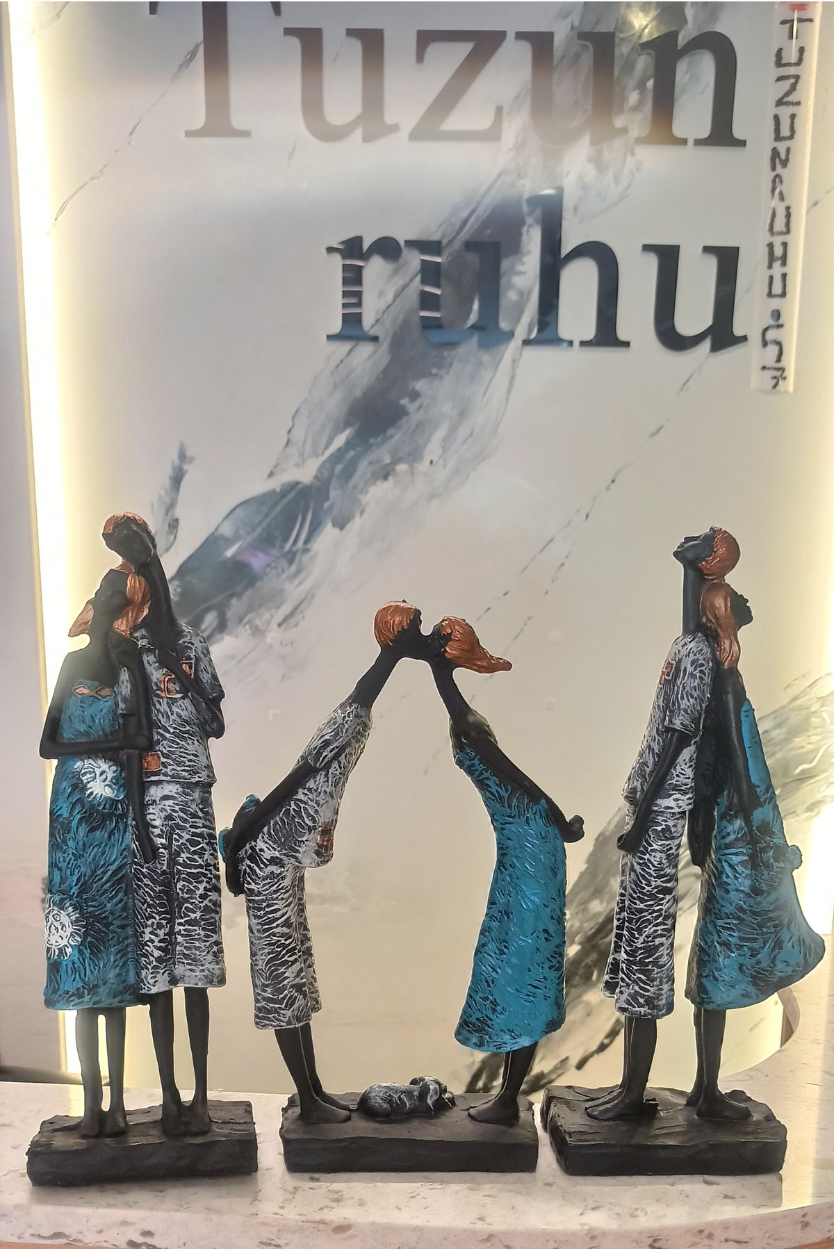 Tuzun Ruhu 3'LÜ LOVERS OTANTİK AFRİKALI SEVGİLİ BİBLOSU