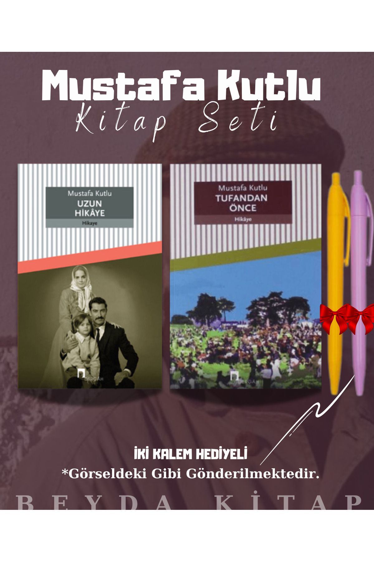 Dergah Yayınları Uzun Hikaye - Tufandan Önce - Mustafa Kutlu - Kitap Seti - Kalem Hediyeli