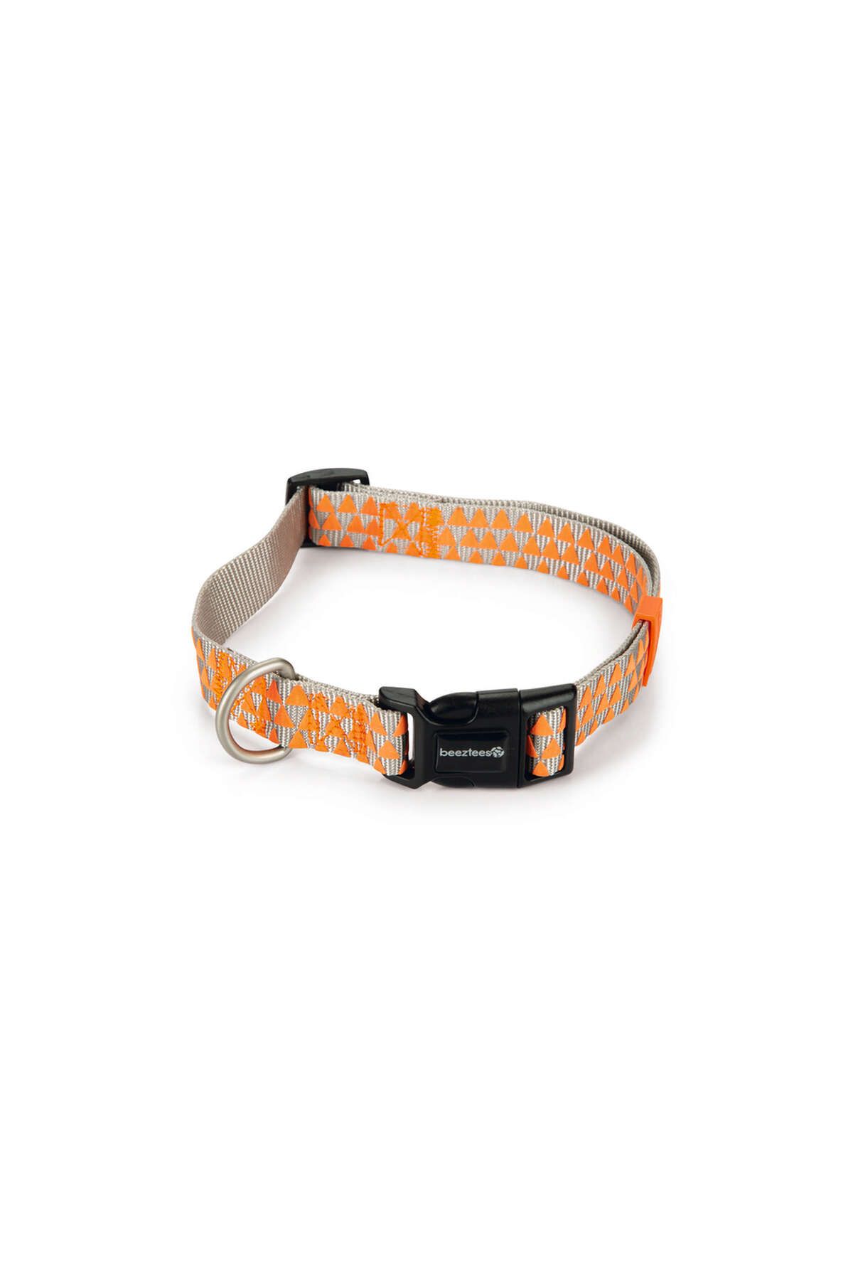 Beeztees Köpek Boyun Tasması, Açık Gri Turuncu, 48-70cm SVLRS