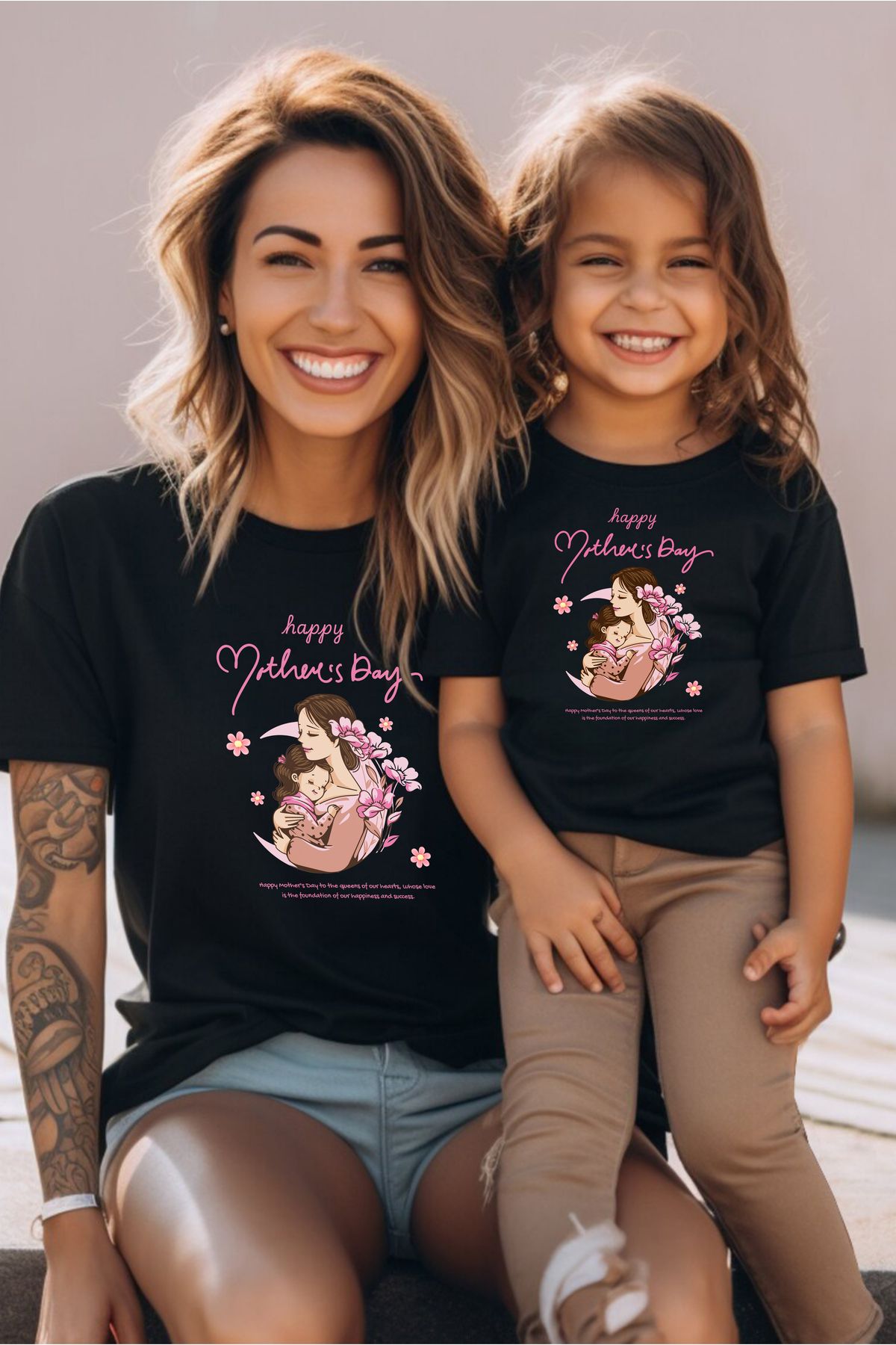 VİZYON İKRA Anneler Günü Özel Tasarım Unisex T-shirt/Tişört - TEK ADET FİYATIDIR