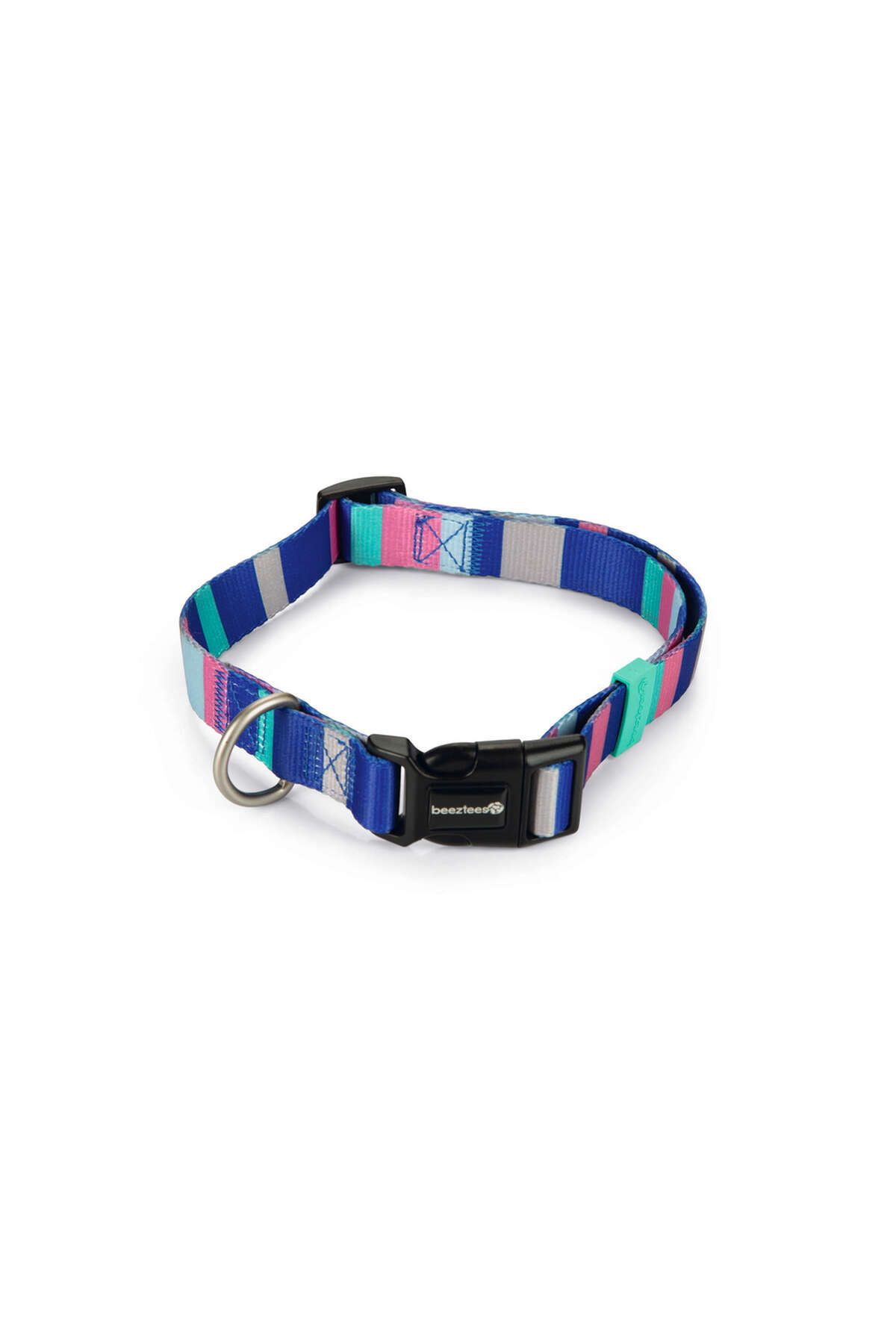 Beeztees Köpek Boyun Tasması, Renkli Kalın Çizgiler, 48-70cm, 25mm SVLRS