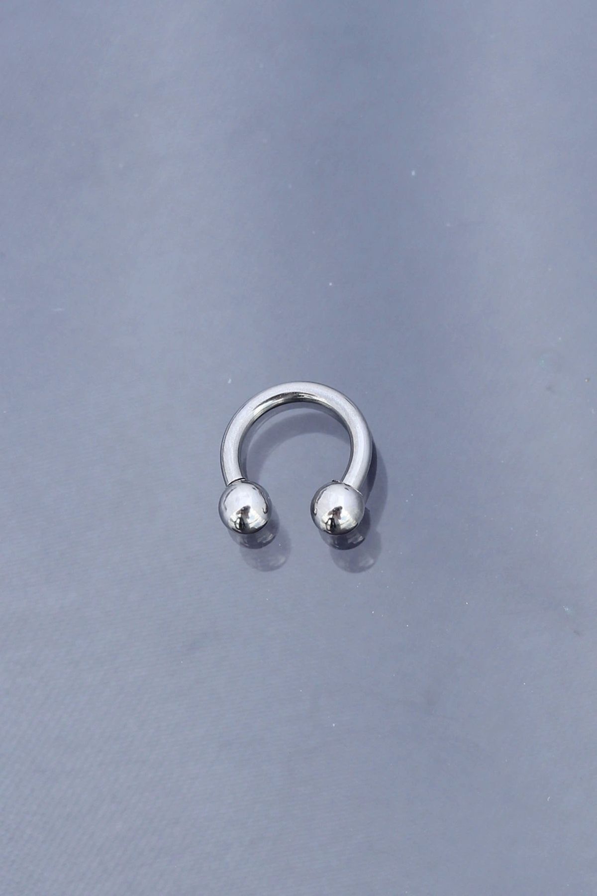 Clariss Silver Renk Yarım Halka 316L Cerrahi Çelik Piercing
