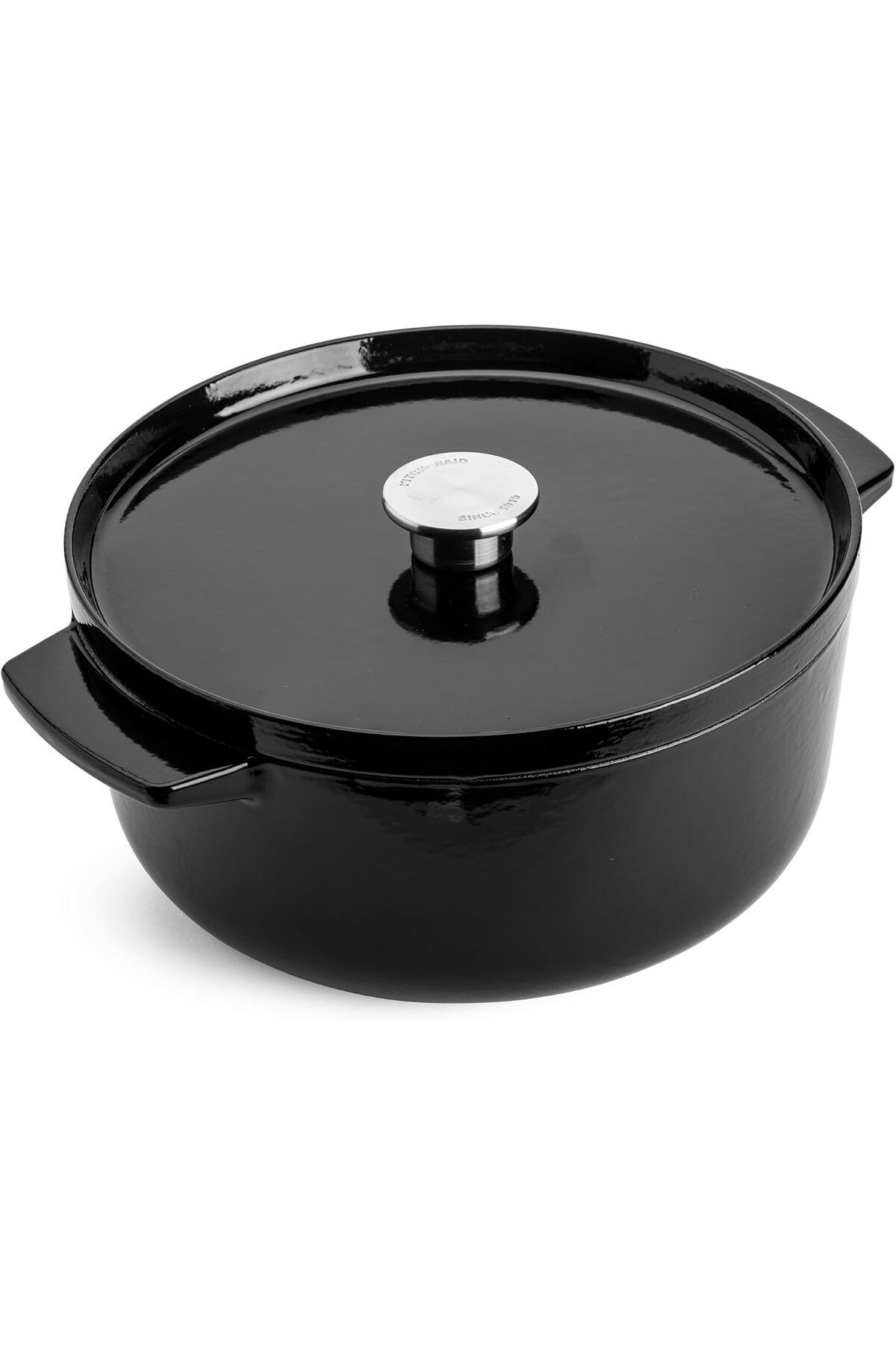 DERİK Derik Cast Iron 26 cm/5,2 l kapaklı tencere, kaliteli, sağlam ve uzun ömürlü, kızartma, kızar
