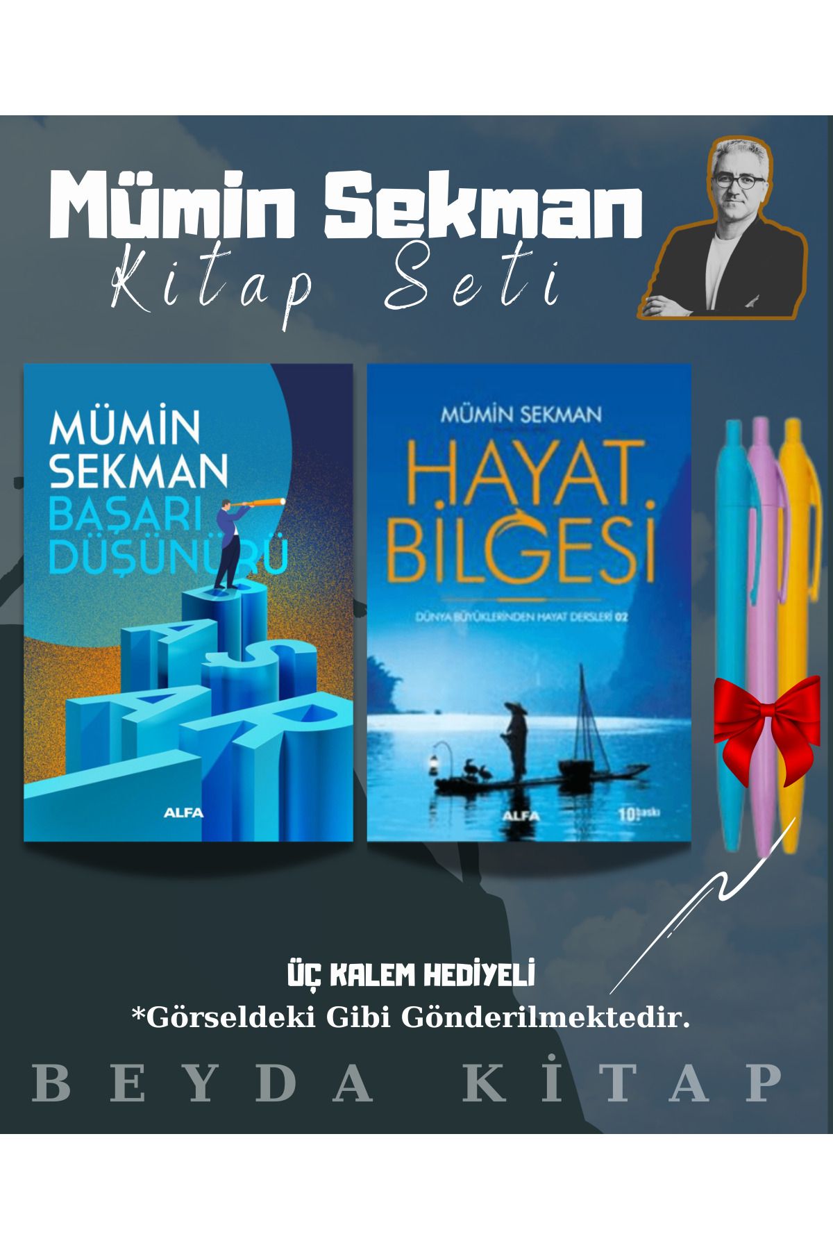 Alfa Yayınları Başarı Düşünürü - Hayat Bilgesi - Mümin Sekman - Kalem Hediyeli - Kitap Seti