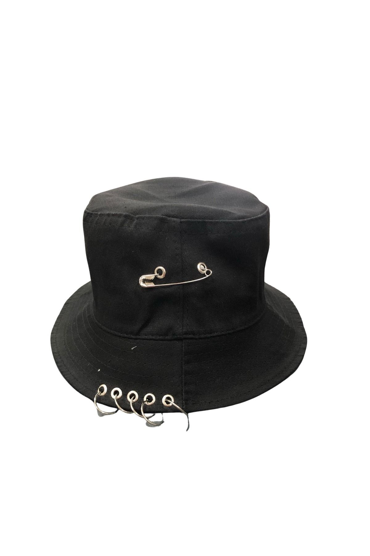 Bijutek Unisex 5 Halka Piercingli Bermuda Şapka