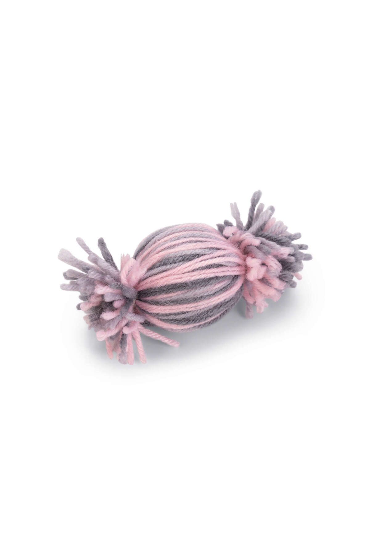Beeztees Kedi Oyuncağı, Top, Yün, Pembe ve Gri, 10x5x5cm GLSTD