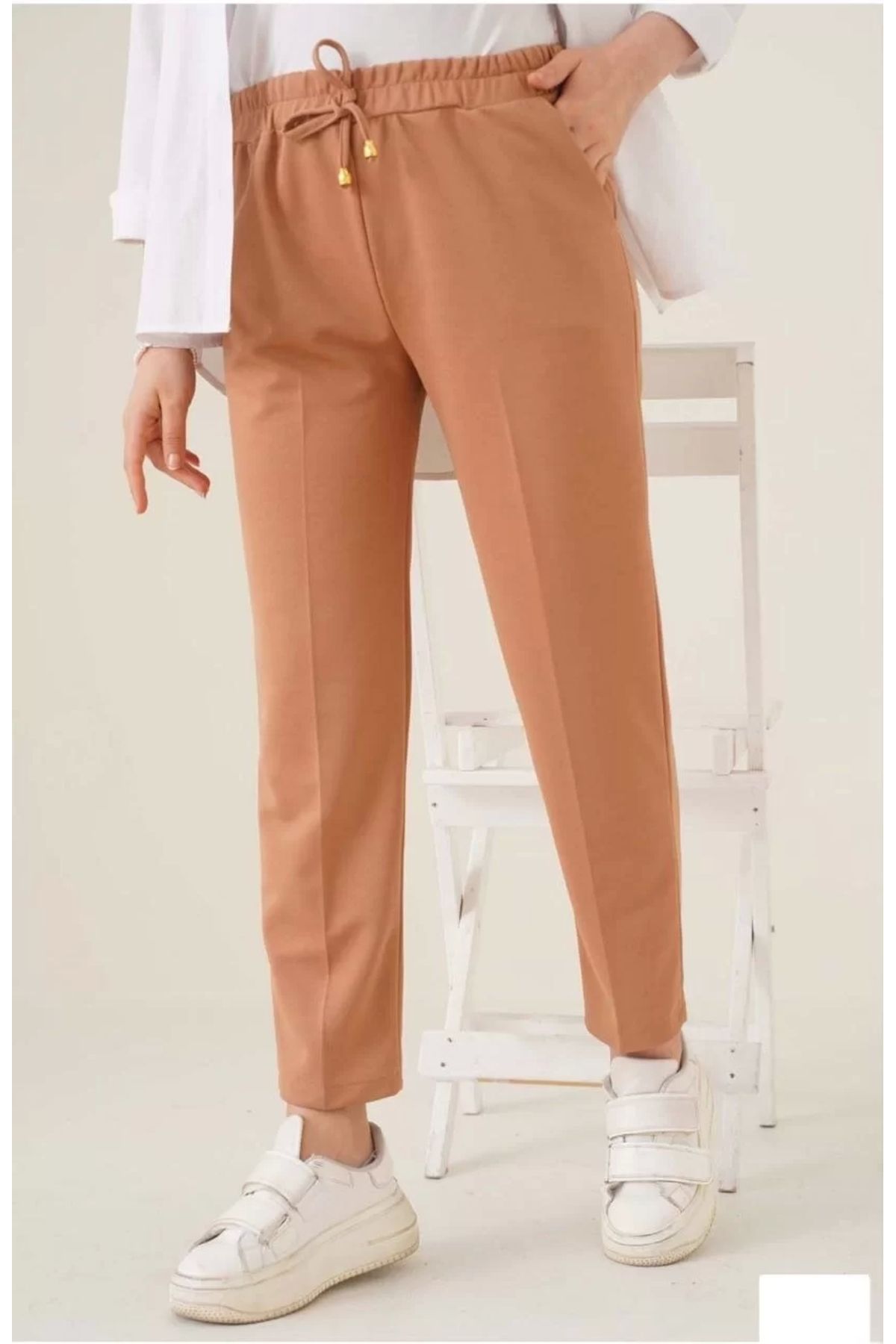 CVS Kadın Tam Kalıp Basic Eşofman Pantolon - Kahverengi