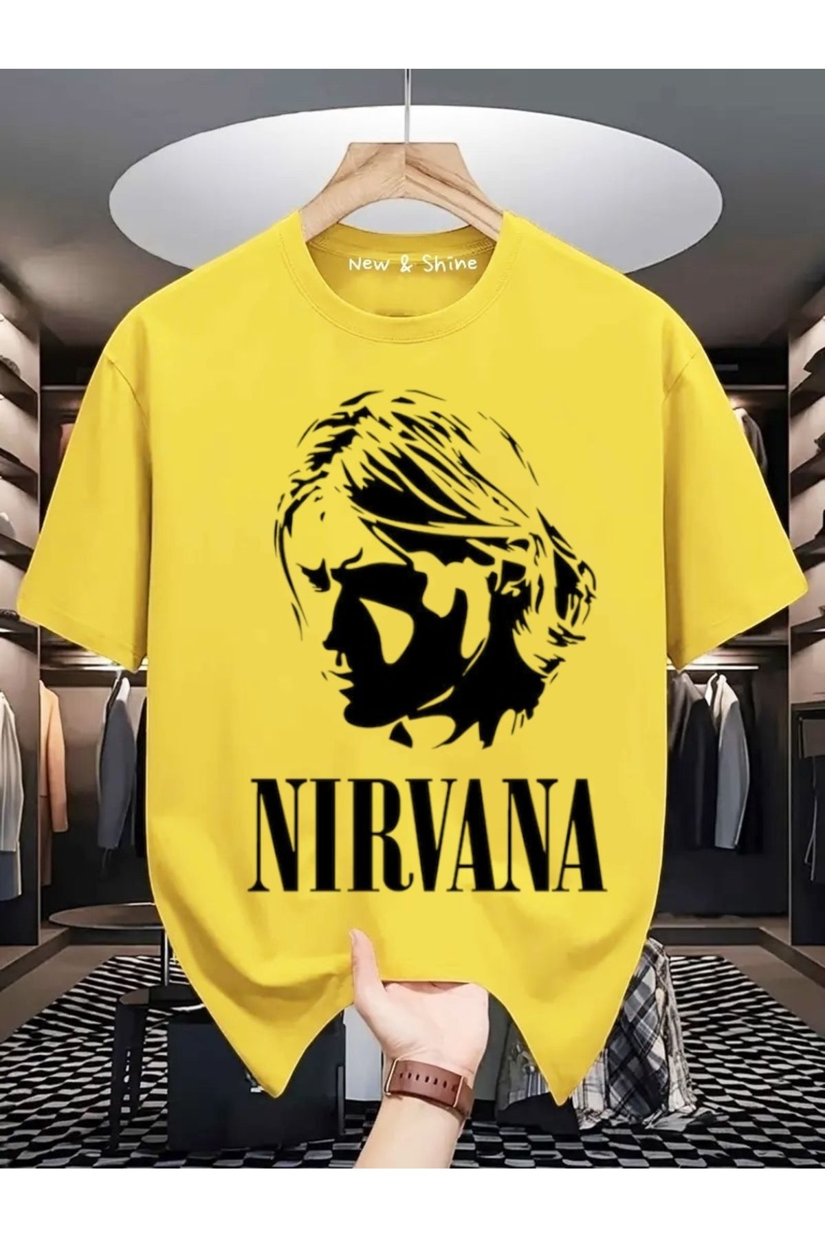 New Shine Nirvana Büyük Beden Oversize T-Shirt