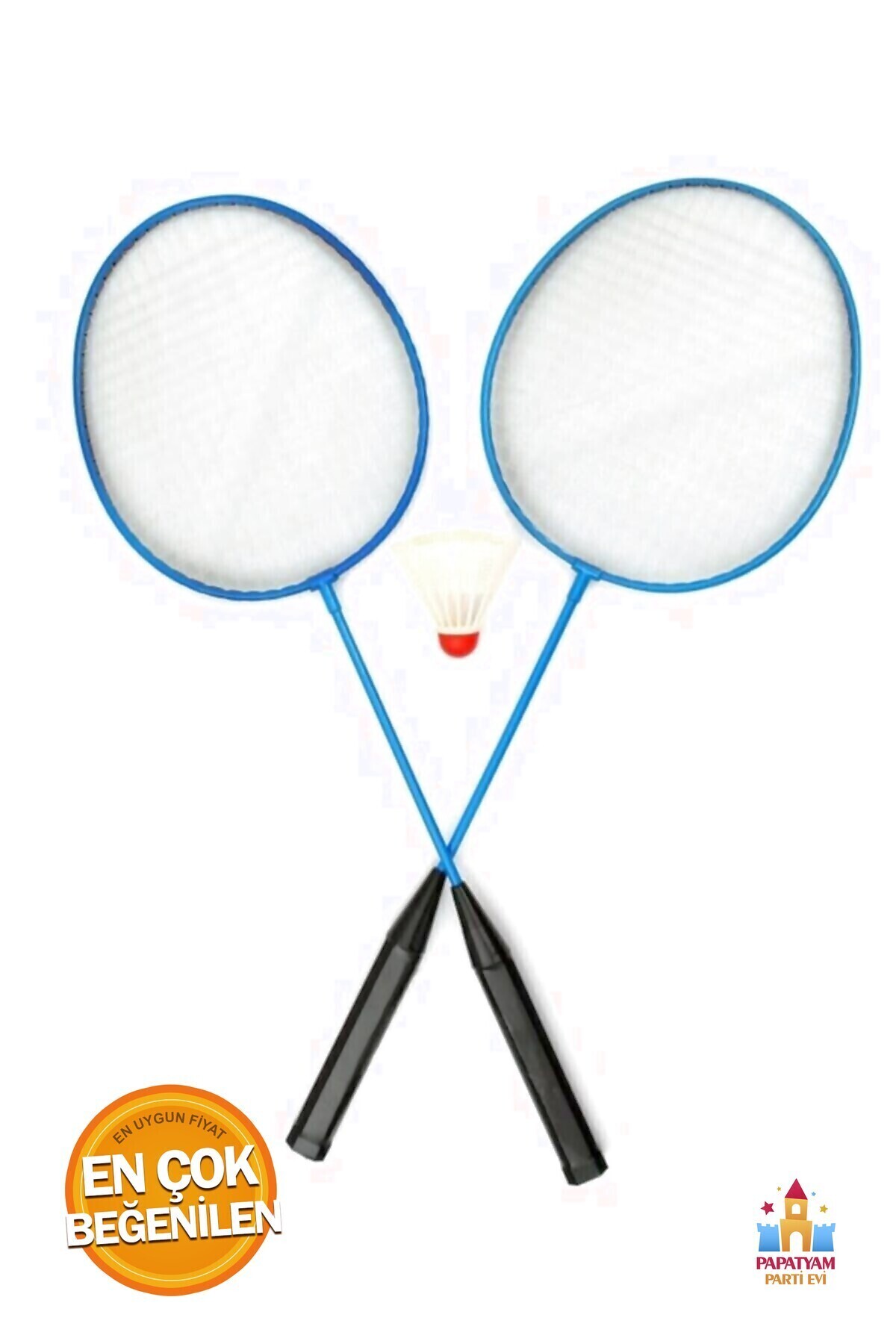 PapatyamPartiEvi Badminton Seti - 2 Raket ve Top ile Profesyonel Oyun Keyfi