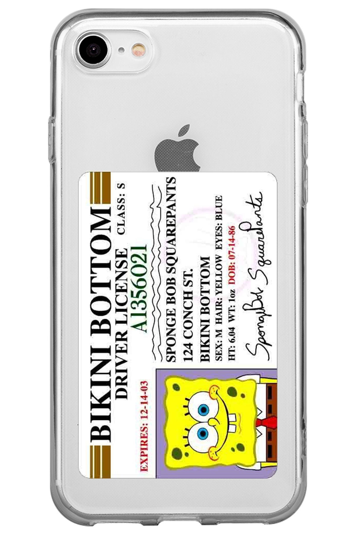 WANNA PROTECT iPhone 7 Driver Desenli Desenli Şeffaf Silikon Telefon Kılıfı