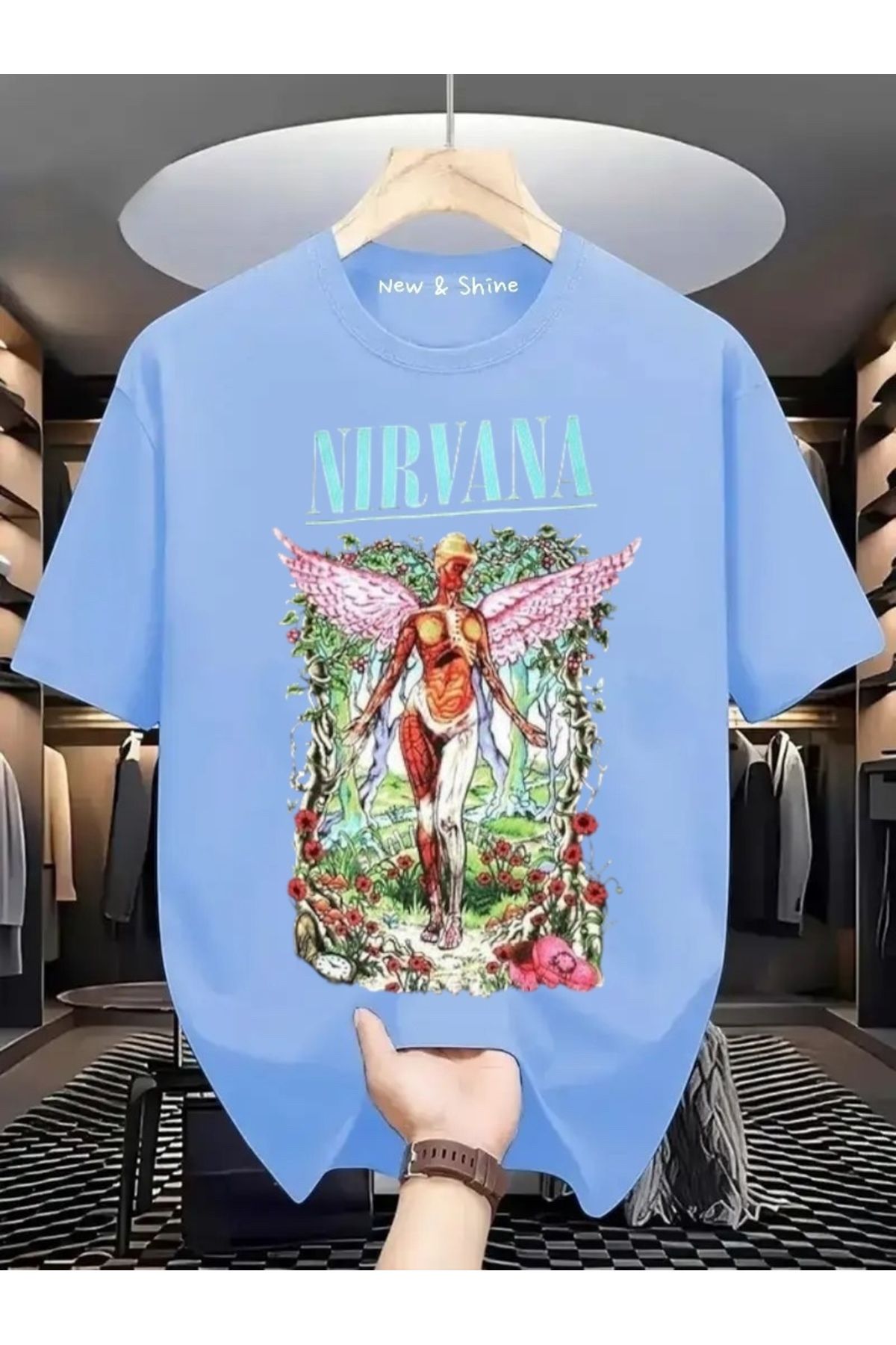 New Shine Nirvana Büyük Beden Oversize T-Shirt