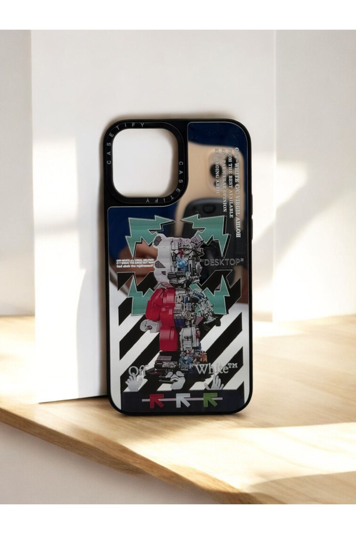 DUBİGOLD İPHONE 13 PRO MAX UYUMLU ROBOT AYNALI TELEFON KILIFI