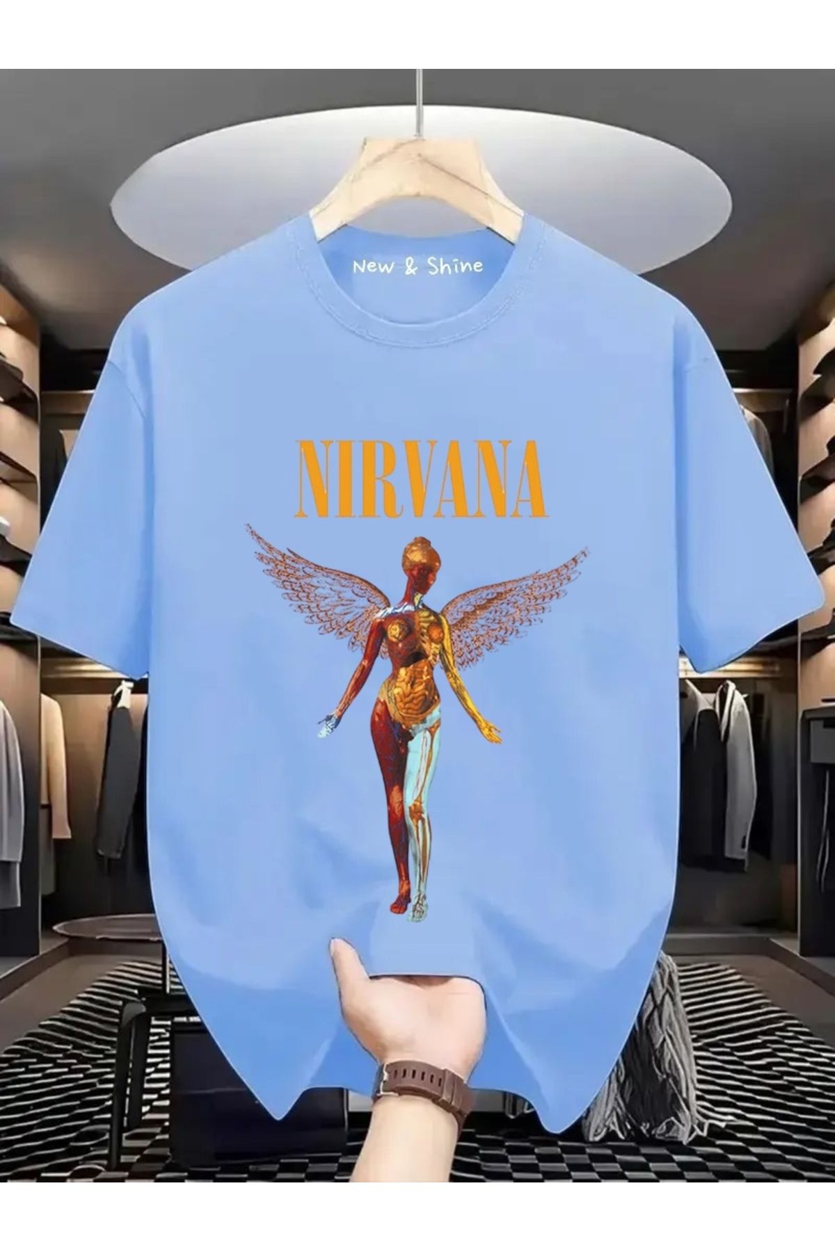 New Shine Nirvana Büyük Beden Oversize T-Shirt