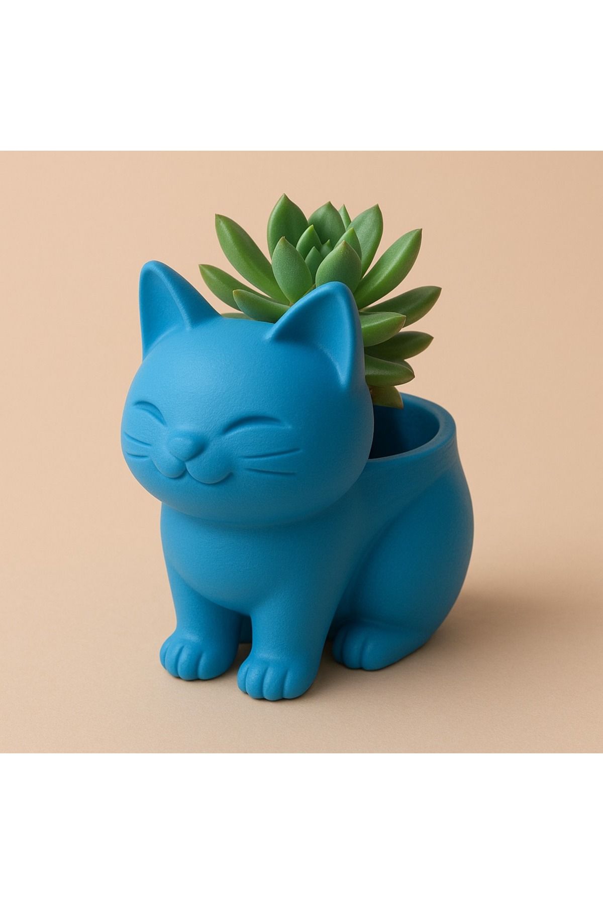 Grifon3D Sevimli Kedi Tasarımlı Saksı