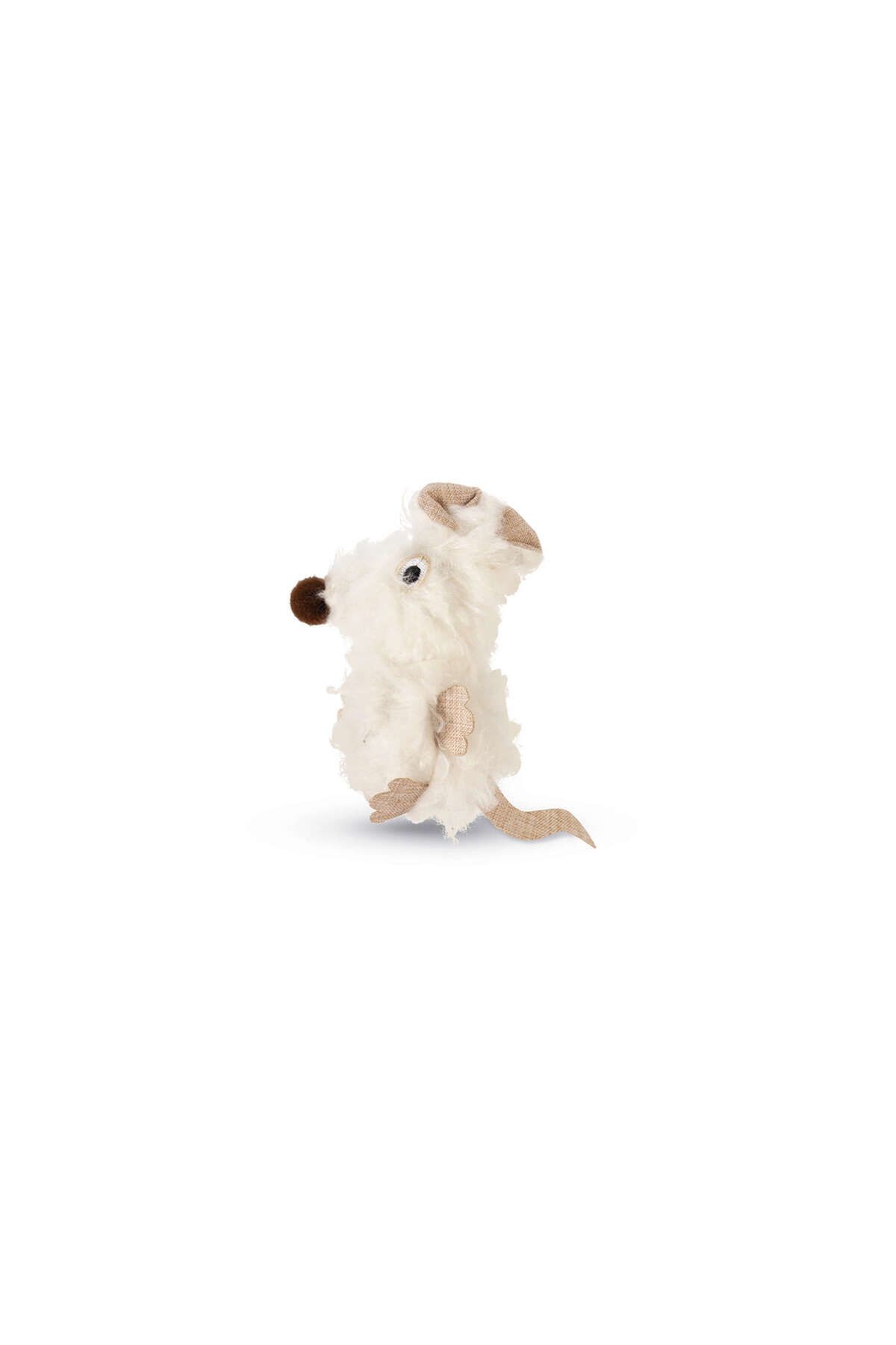 Beeztees Kedi Oyuncağı, Fare, Peluş, Beyaz, 22x9x4cm GLSTD