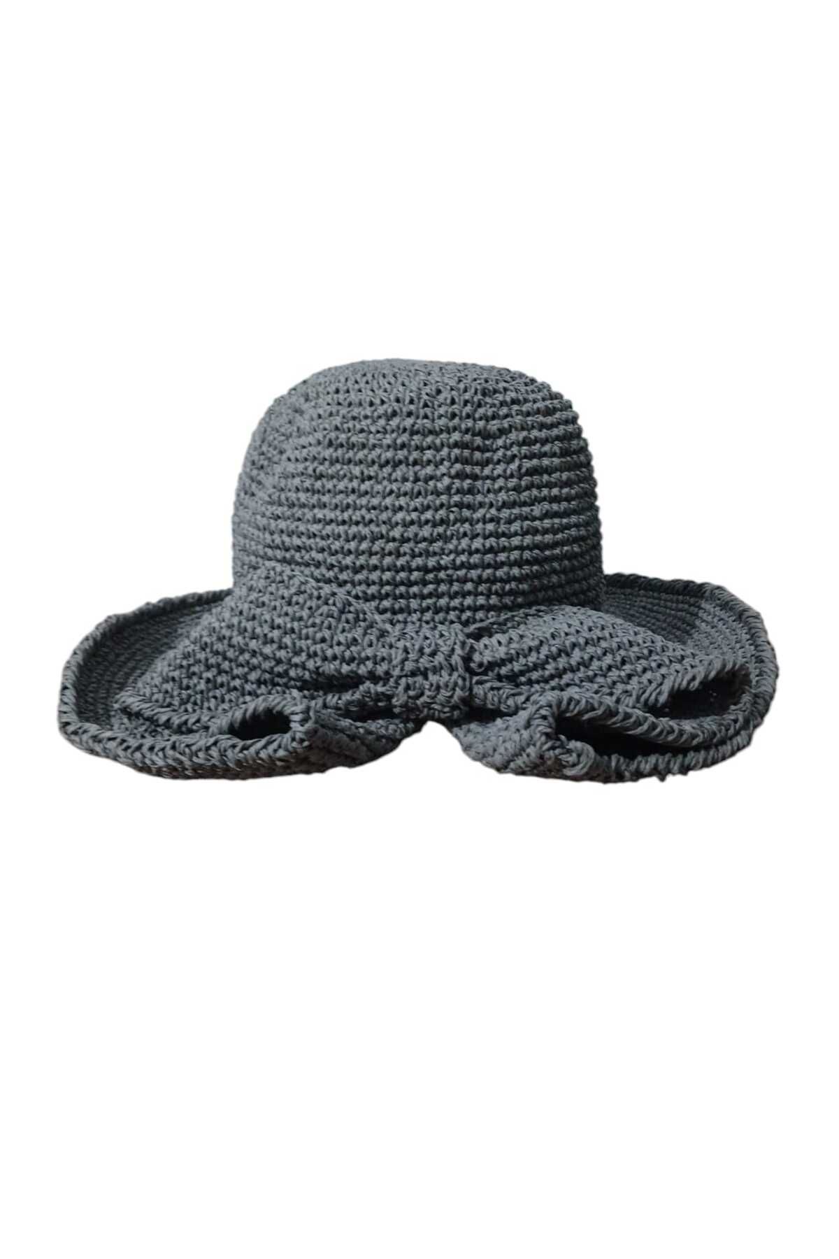 AL ZE DESIGN EL YAPIMI HASIR PLAJ / GÜNLÜK ŞAPKA