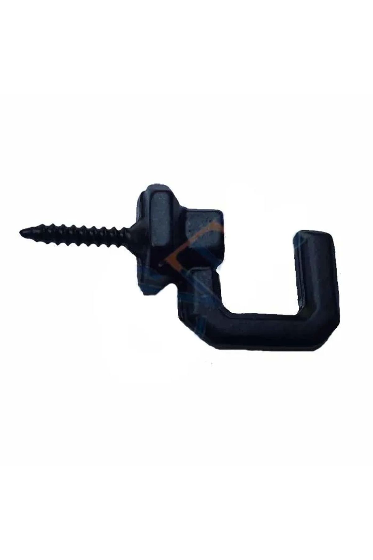 YNT İthalat Vidalı Kanca, Askı Büyük - 15x23mm, Siyah - 100 Adet