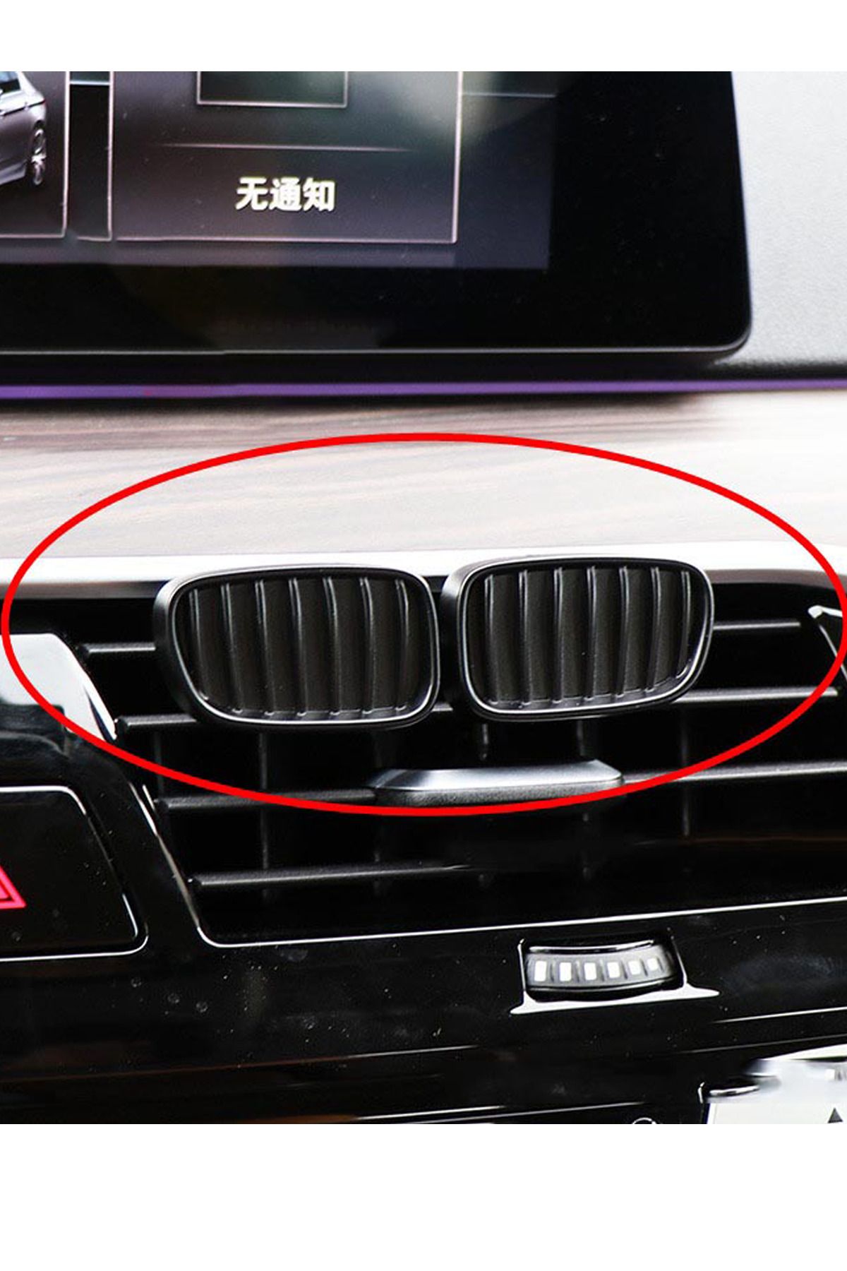 XMOD Bmw Izgara Kokusu Siyah Panjur Dizayn Metal İki Adet Yedek Kokulu