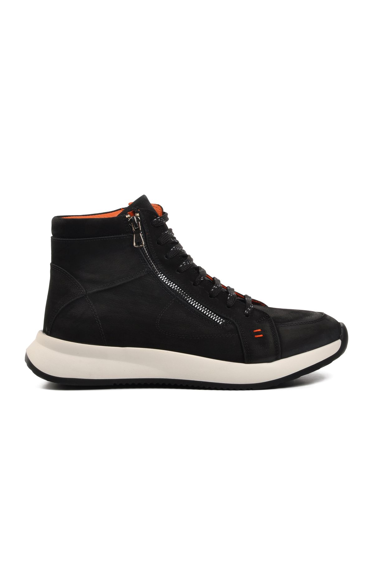 Aspor Siyah Nubuk Hakiki Deri Sneaker Erkek Bot