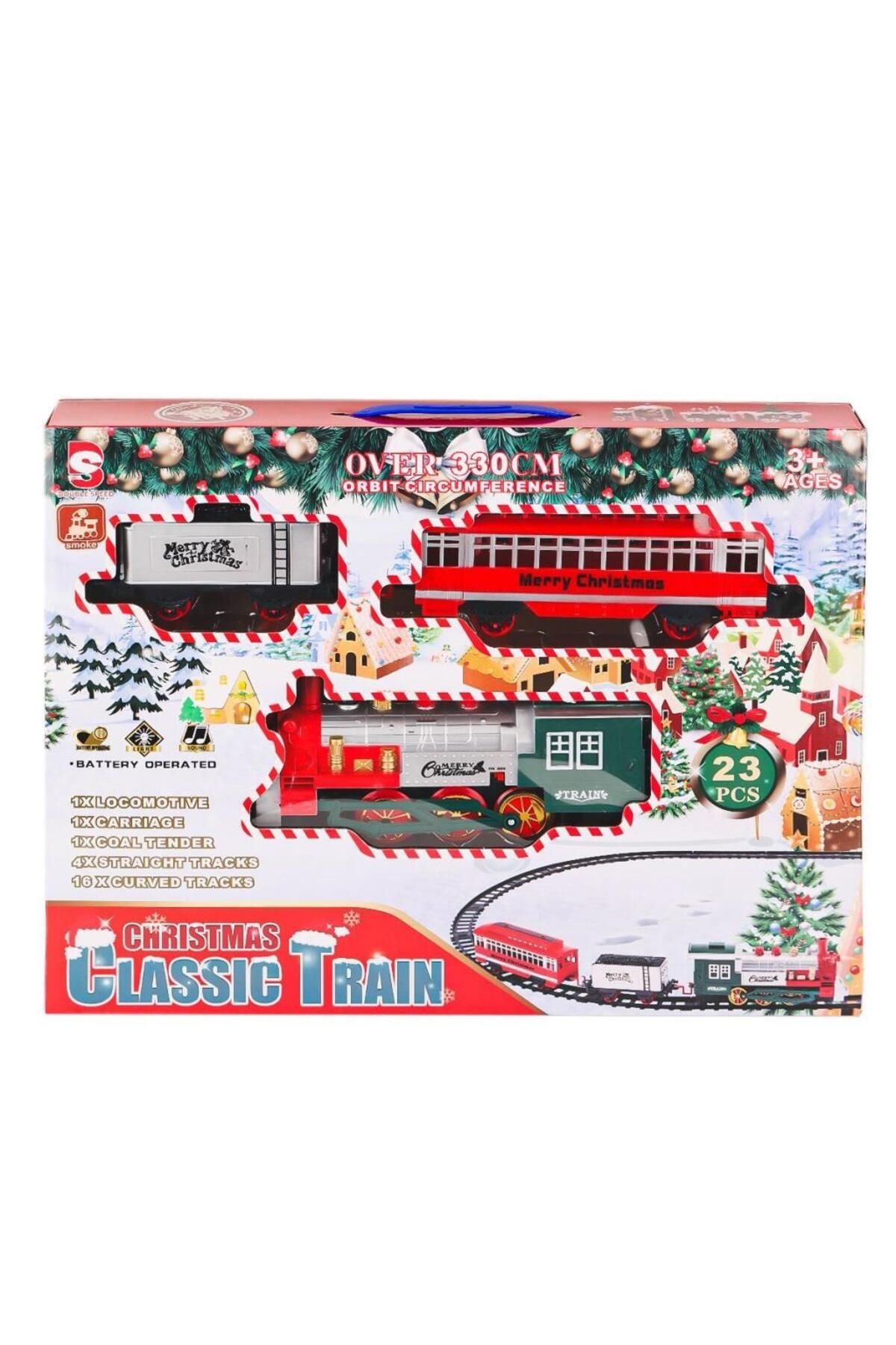 Shop58 Nessiworld 8513A Işıklı Dumanlı Yılbaşı Tren Seti -Karsan Oyuncak