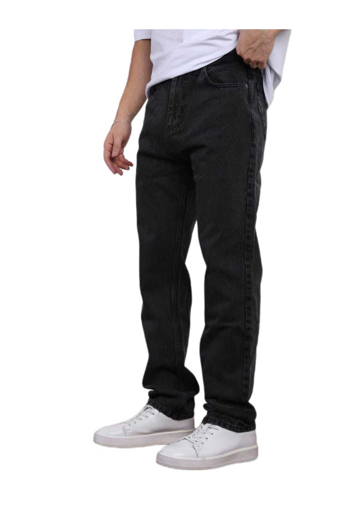 latal Erkek Mavi Baggy Kot Pantolon – Rahat Kesim, Sokak Modasının Yeni Trendi