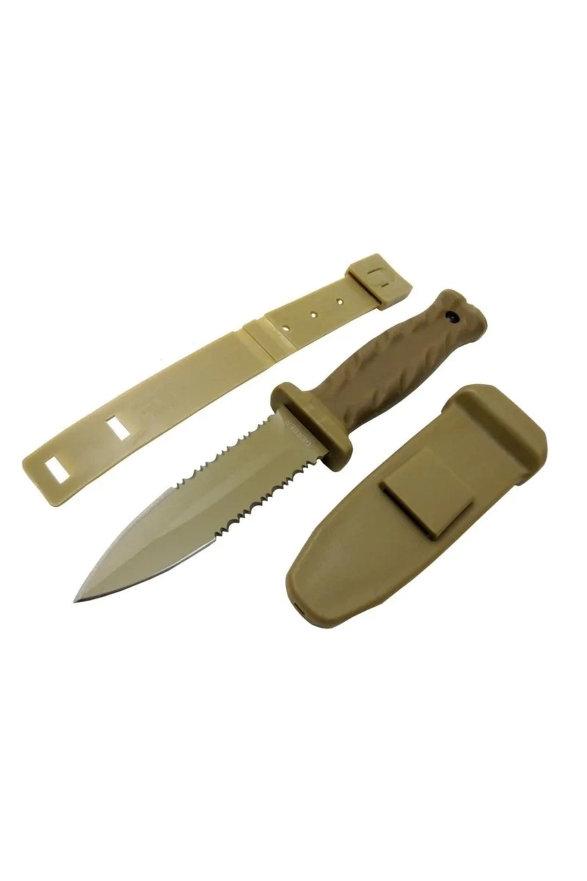YNT İthalat Knives S30v Haki Av Bıçağı 22cm - Testere Detaylı, Kılıflı